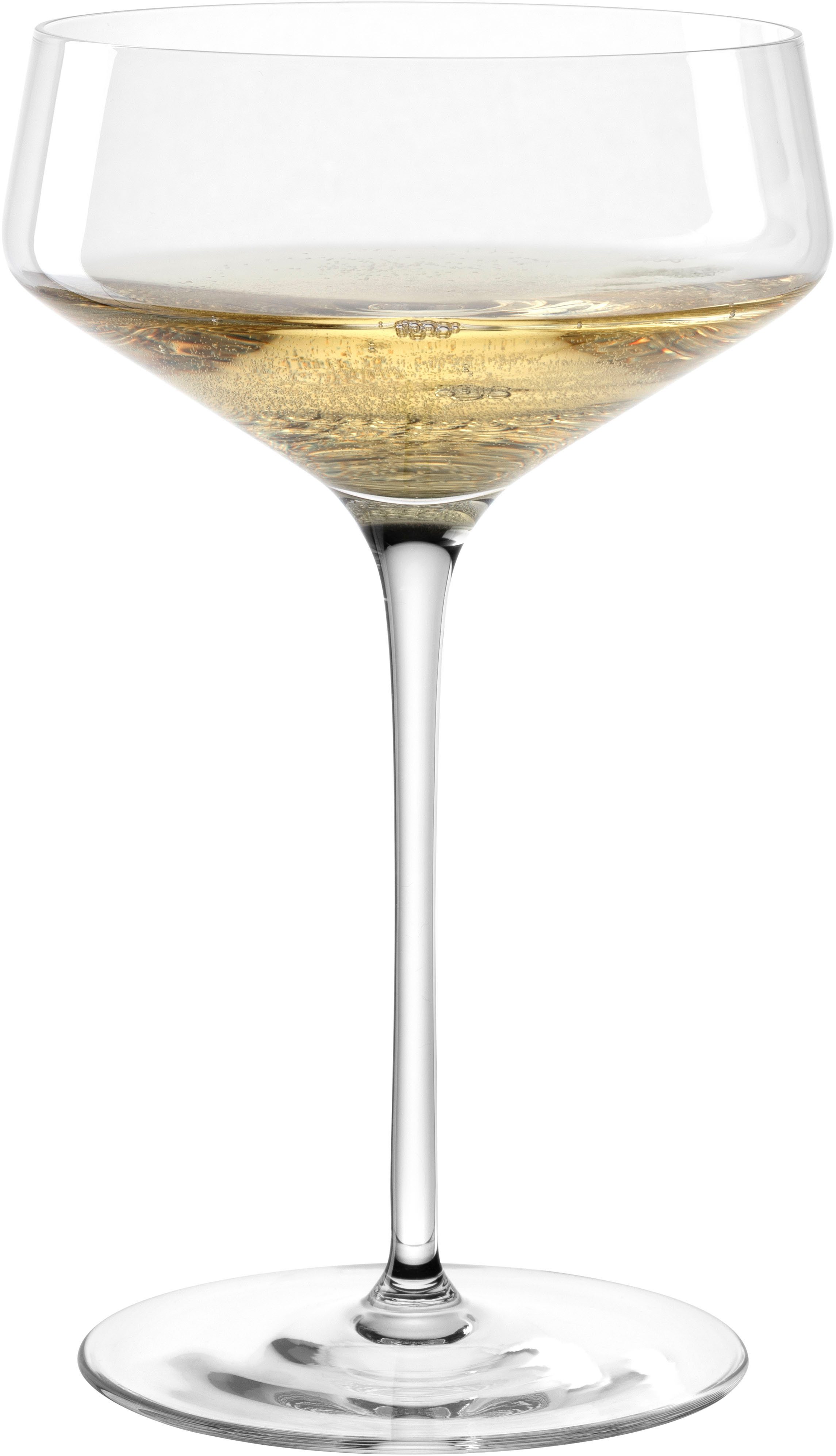 LEONARDO Champagnerglas Champagnerschale PUCCINI, 350 ml, 6er-Set, 6-tlg., Kristallglas, Spülmaschinenfest und langlebig