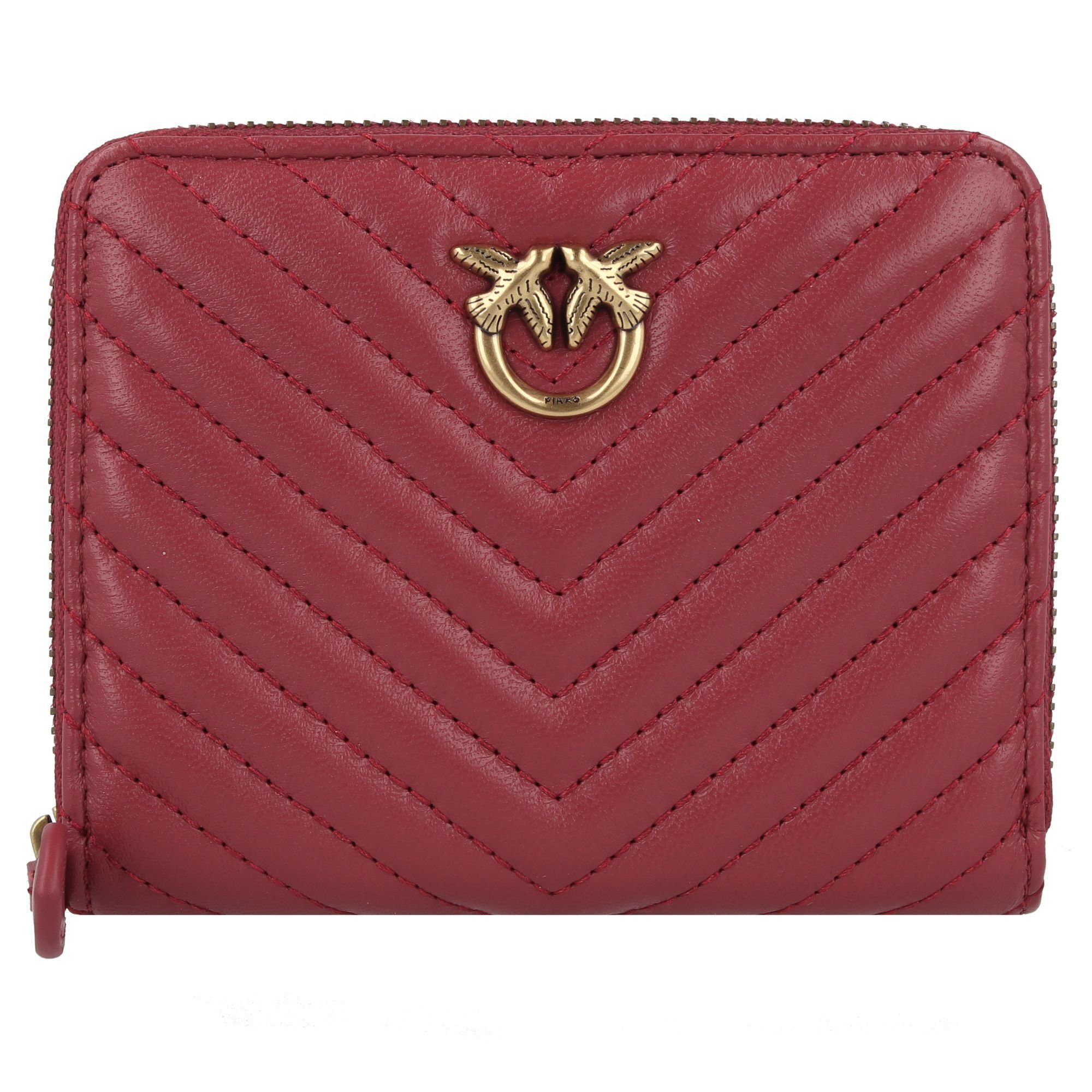 PINKO Geldbörse Taylor, Leder dark red