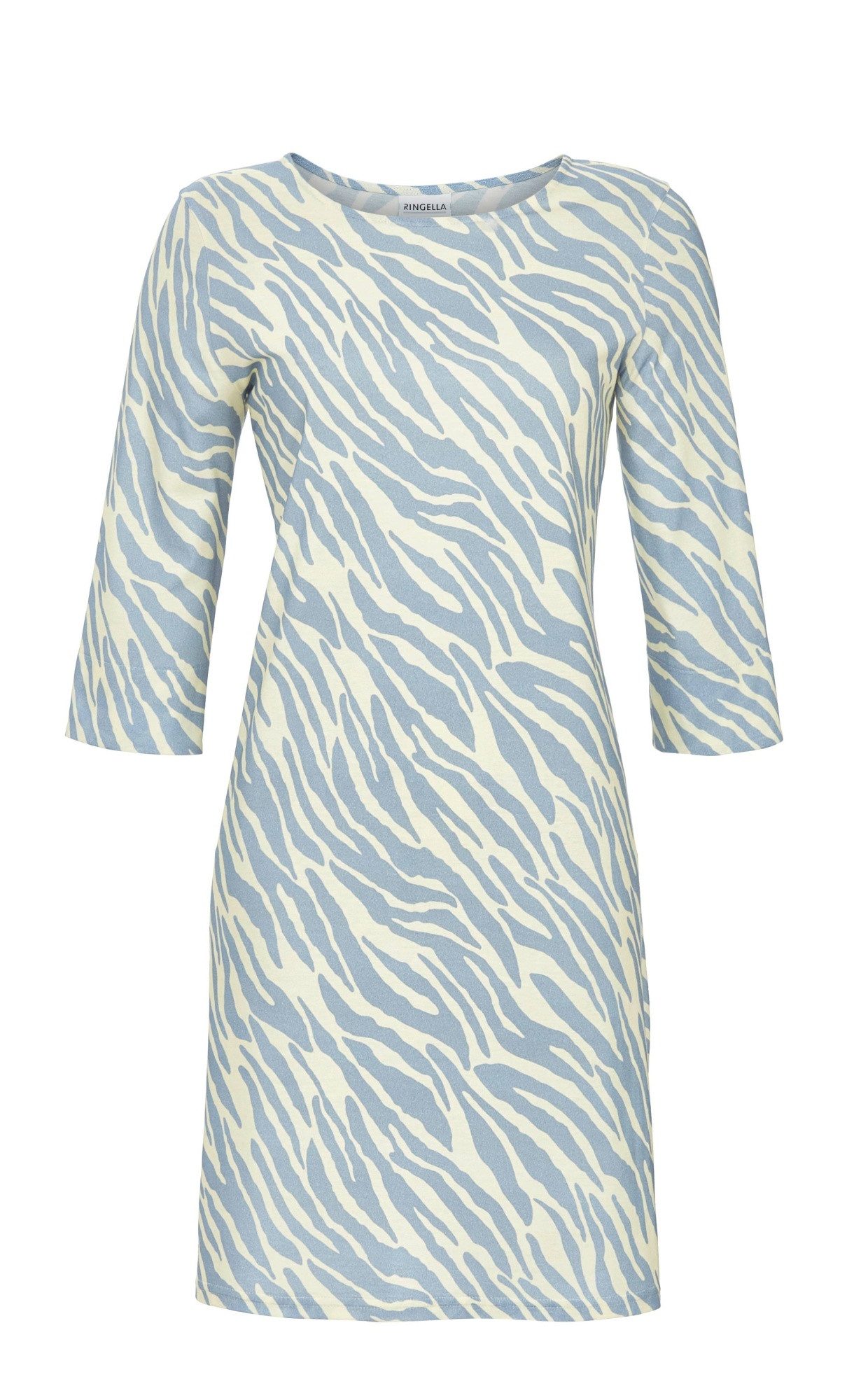 Nachthemd / Bigshirt im Zebradessin mit 3/4 Arm