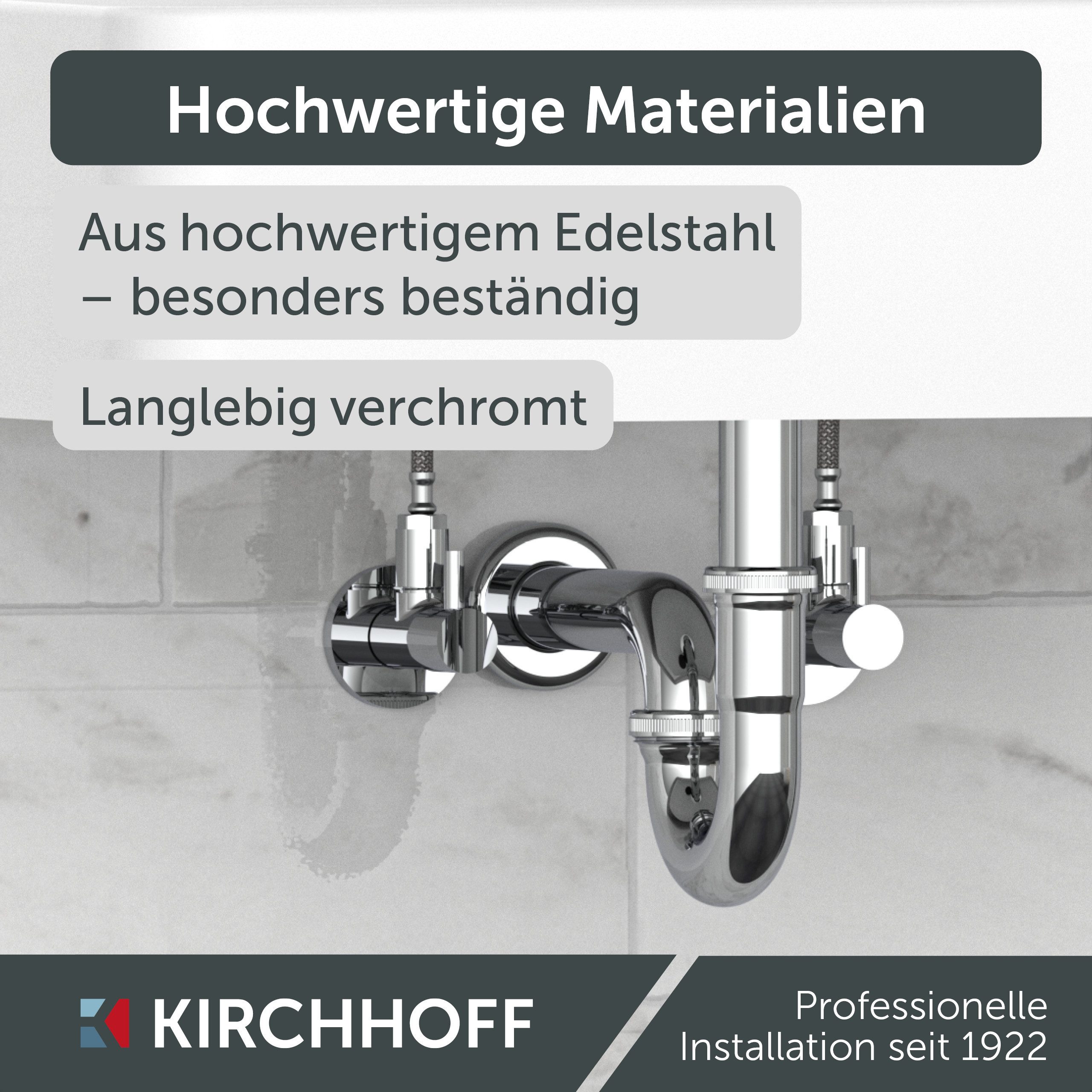 Kirchhoff Siphon Röhrensiphon, Chrom, 1 1/4" x 32 mm