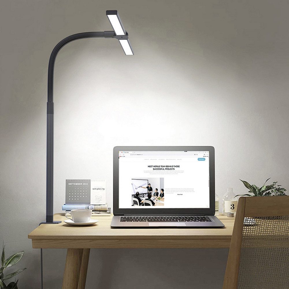 Sygonix Tischleuchte Sygonix SY-6735644 LED-Schreibtischleuchte mit Klemmfu günstig online kaufen