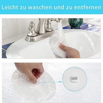 Rnemitery Waschbeckenstöpsel Abflussstöpsel Silikon für Dusche Badewanne Abflussstopfen 2 Stück, (2 St)
