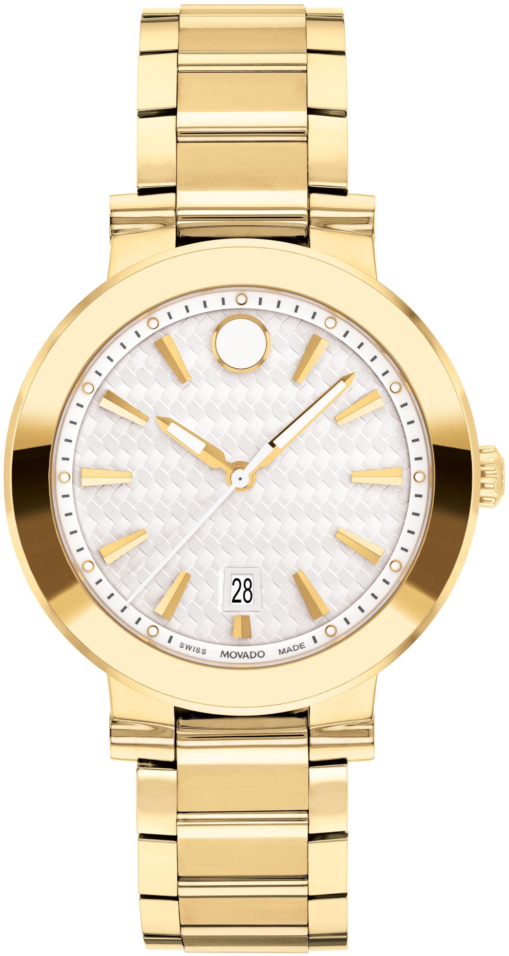 MOVADO Schweizer Uhr VIZIO, 0607636, Quarzuhr, Armbanduhr, Damenuhr, Swiss Made, Datum, Saphirglas