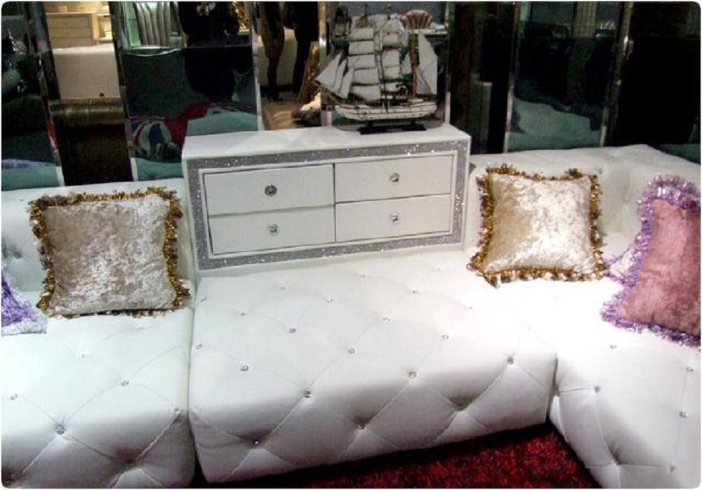 JVmoebel Luxus Ecksofa, Ledersofa Polster Ecksofa Chesterfield Designer Couch