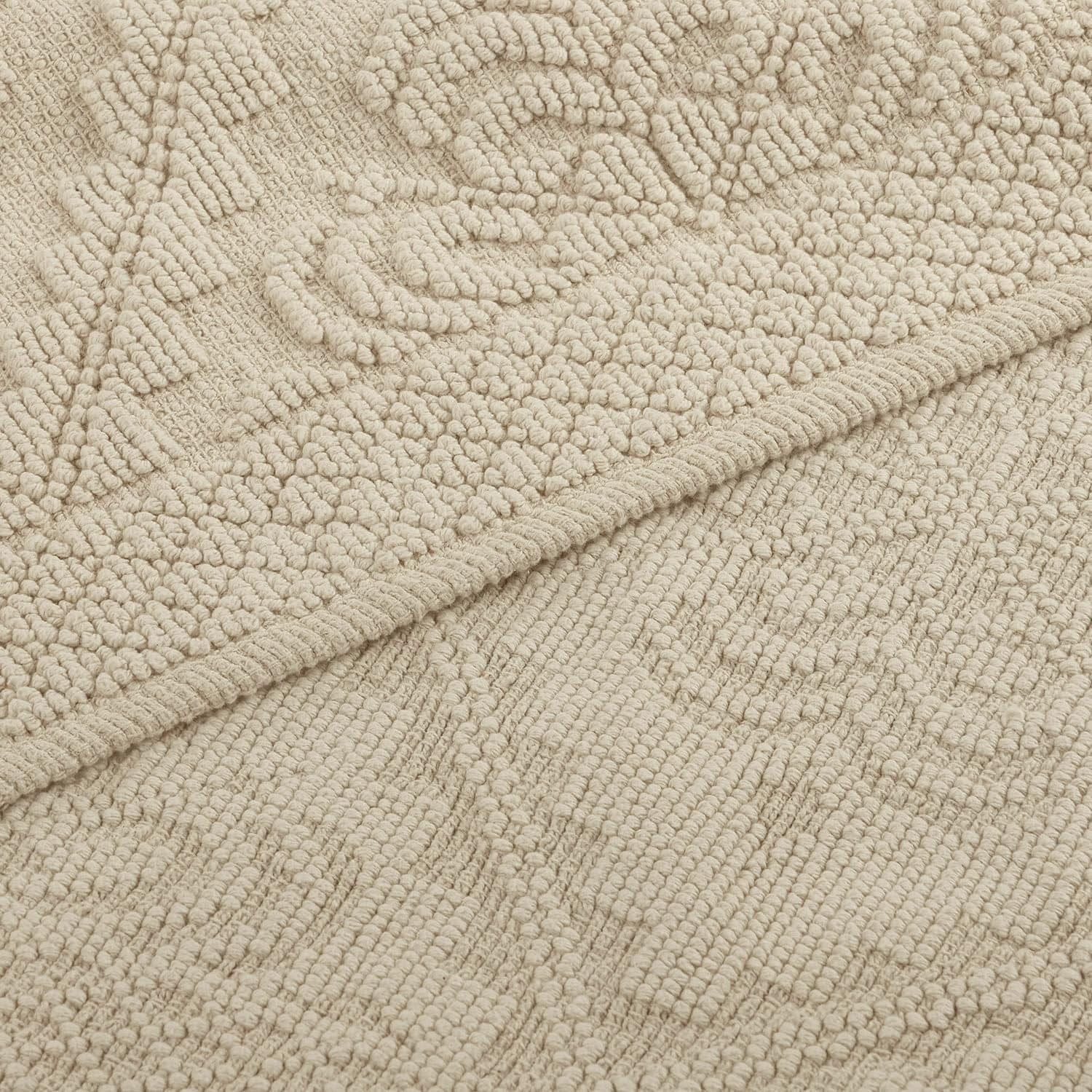 Mirabeau Badematte Badematte Mivorex beige, Höhe 60.0 mm, 100% Baumwolle