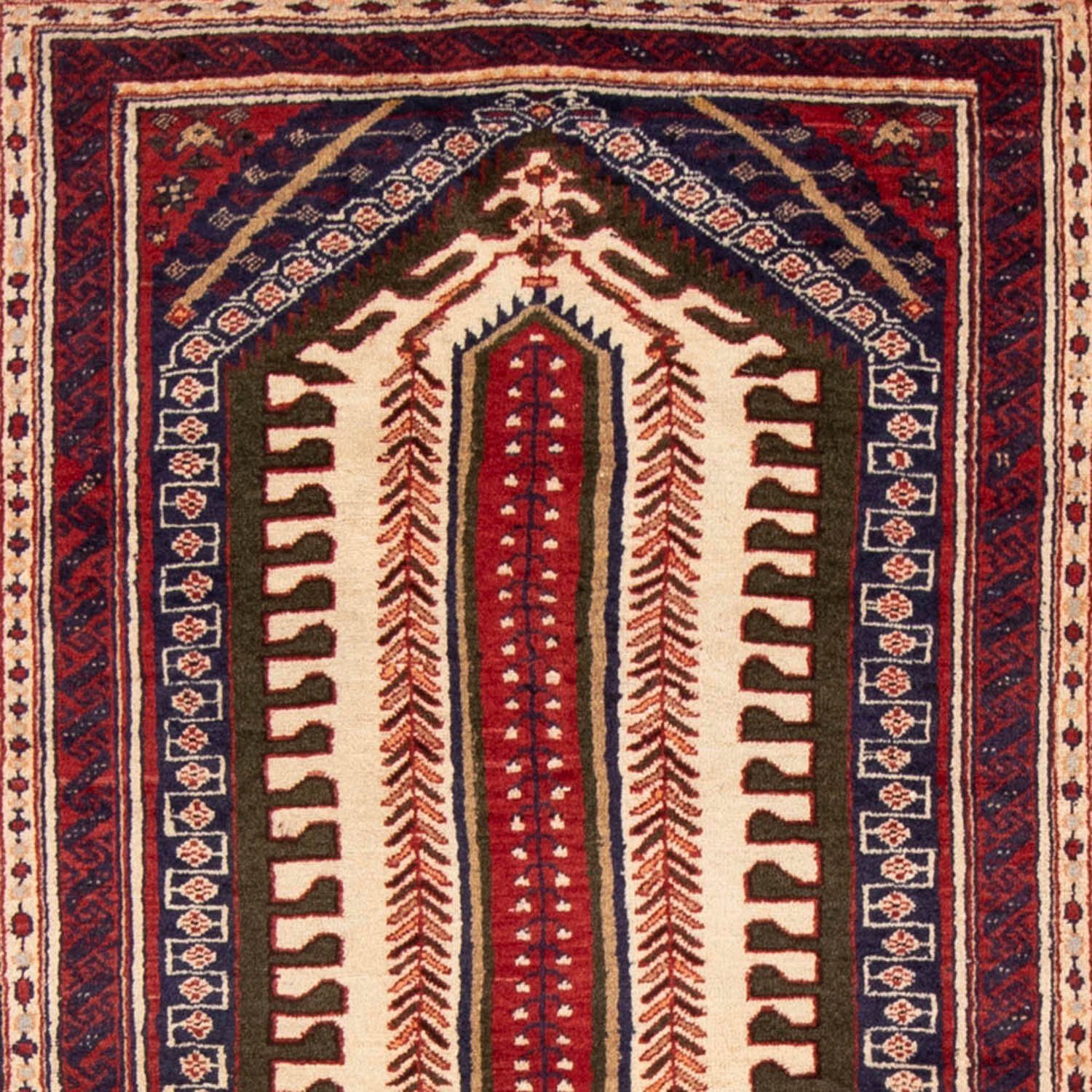 rechteckig, Medaillon Belutsch 117 Wollteppich Rosso Handgeknüpft morgenland, 207 Höhe: 8 mm, cm, x