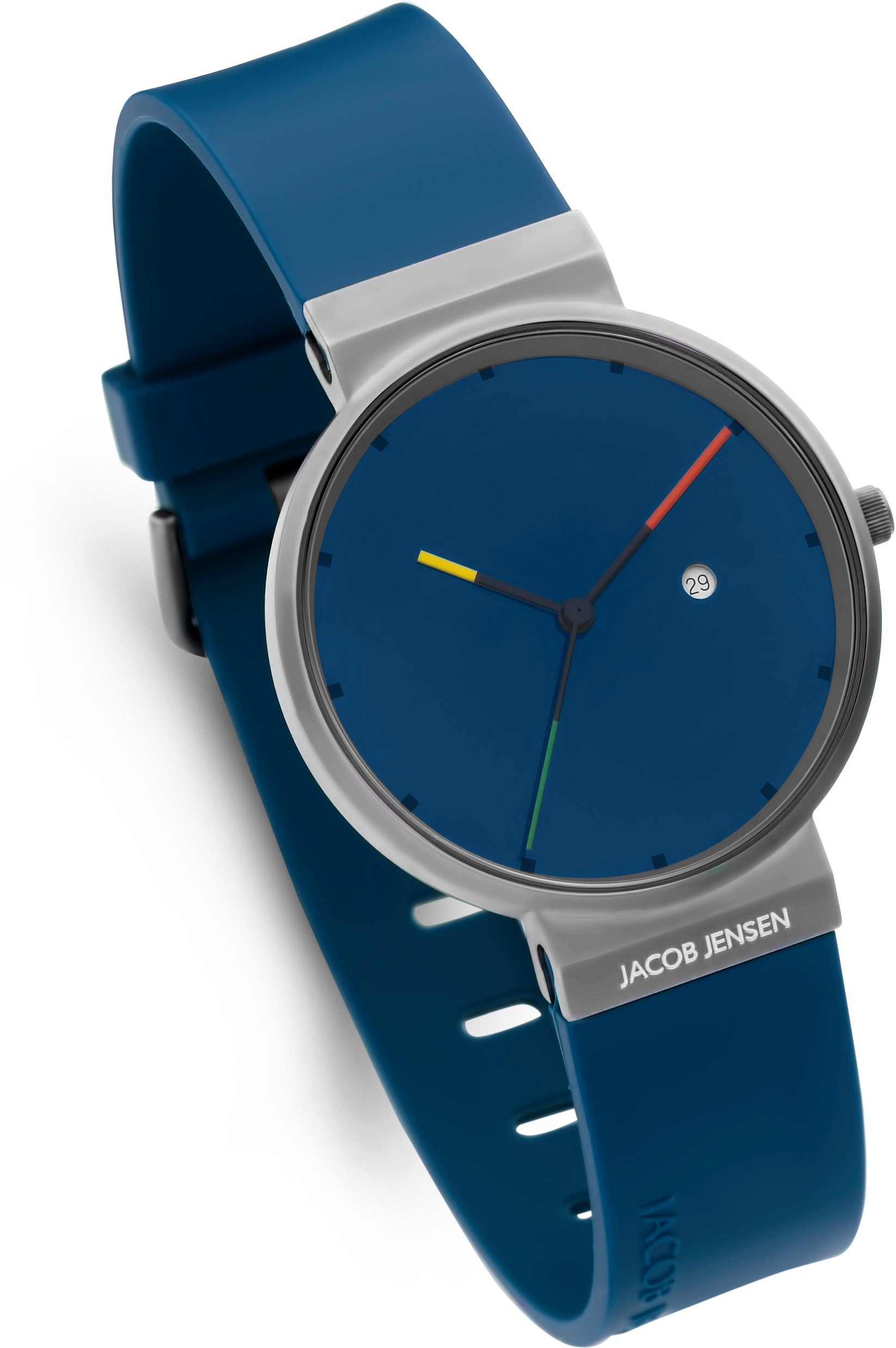 Jacob Jensen Titanuhr Designuhr Kautschukband TITANIUM günstig online kaufen