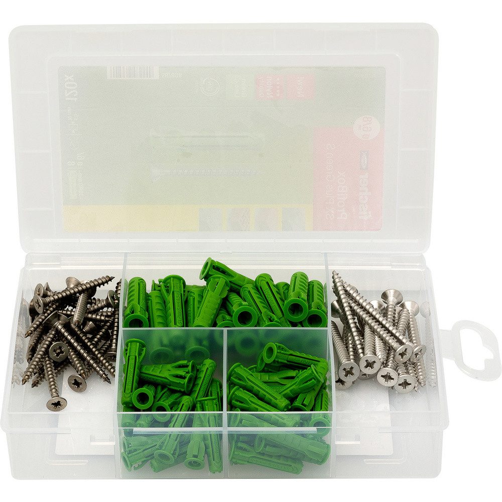 Dübel-Set Fischer 567898 ProfiBox SX Plus Green Befestigungsset 120 St.
