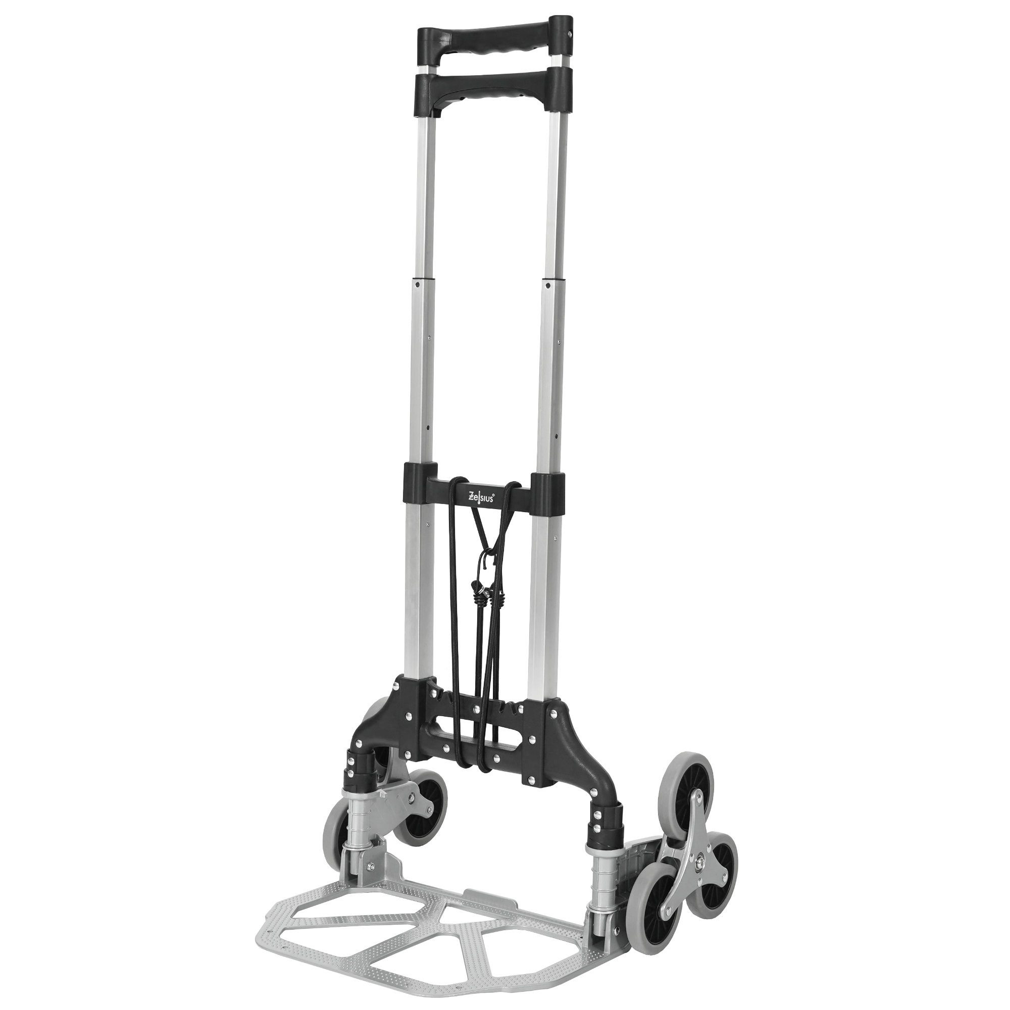 Zelsius Treppensackkarre Sackkarre Treppensteiger klappbar bis 75 kg, Treppen Transportkarre, (1-St), Faltbar