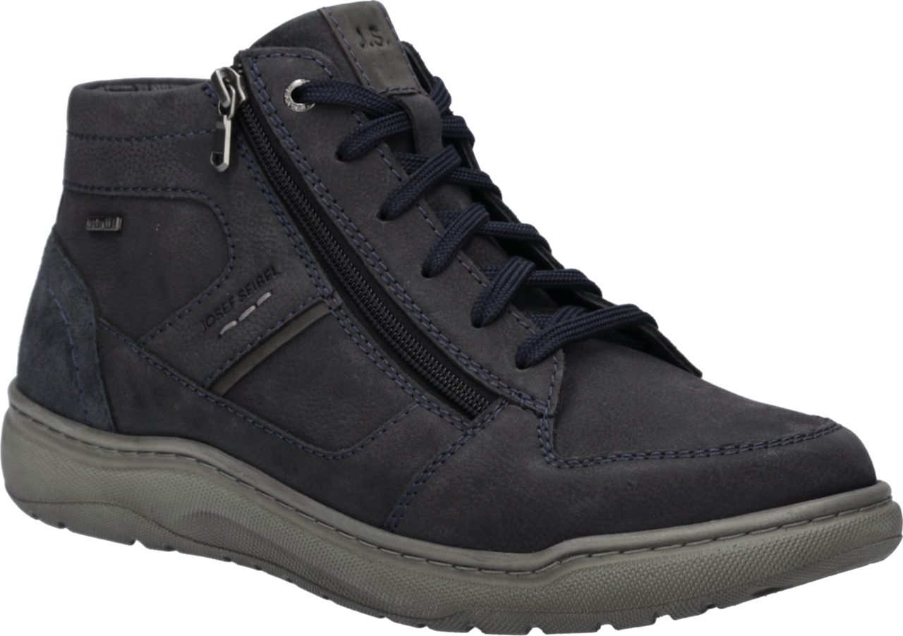 Josef Seibel Baxter 50 Schnürboots High Top-Sneaker mit praktischem Außenreißverschluss, K-Weite