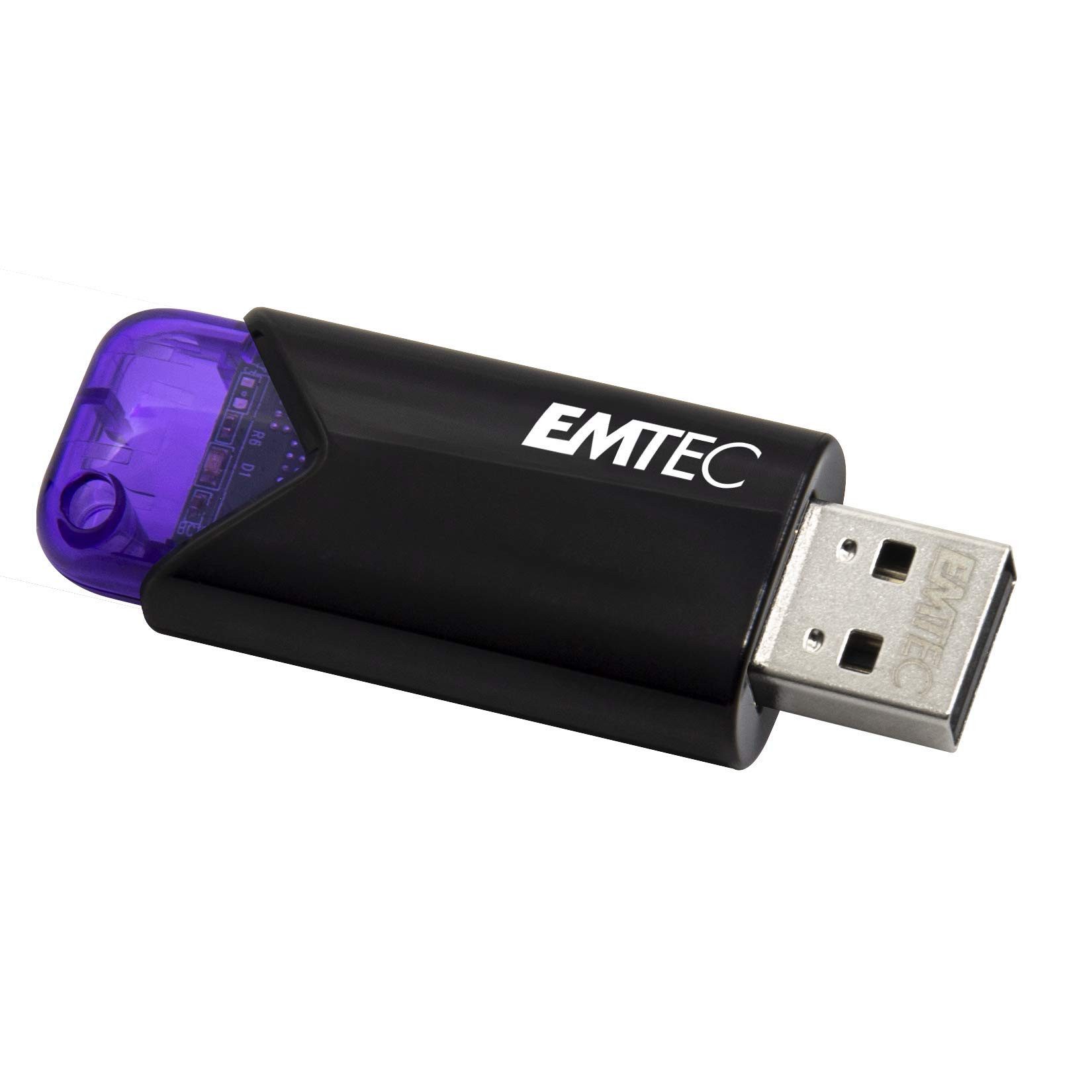 EMTEC EMTEC B110 Click Easy 3.2 128GB USB-Stick (128 GB USB 3.2 Gen 1, mechanischer Schieber, recyceltes Gehäuse)