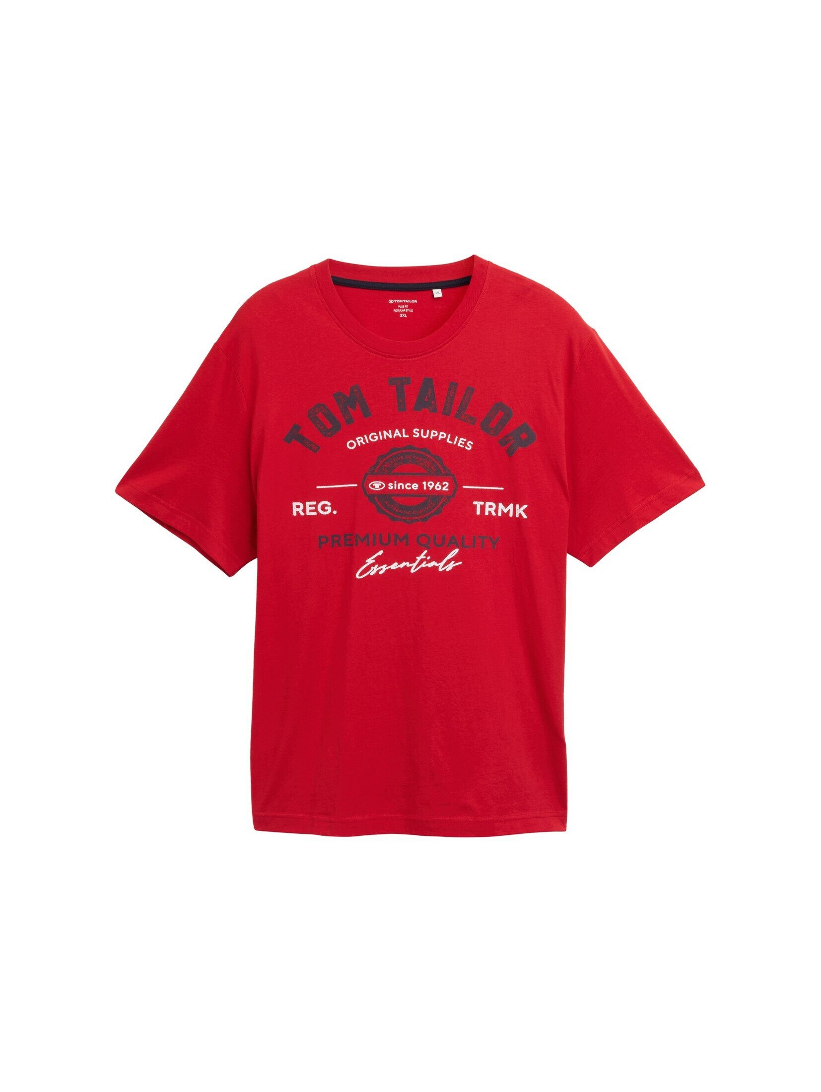 TOM TAILOR PLUS T-Shirt T-Shirt Plus Size - T-Shirt mit Logo Print günstig online kaufen