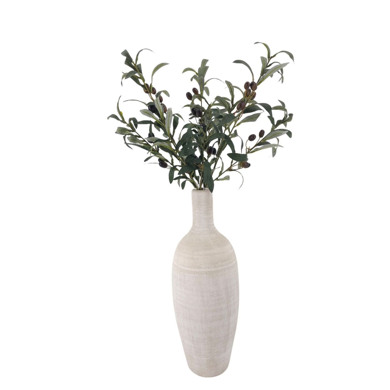 CreaFlor Home Bodenvase Tokio, Farbe: Grau, Höhe: 50cm