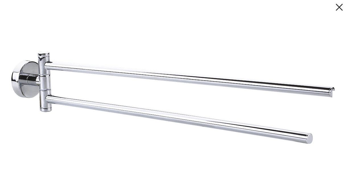 tesa Handtuchhalter tesa Handtuchhalter Ekkro chrom Metall 2-armig günstig online kaufen