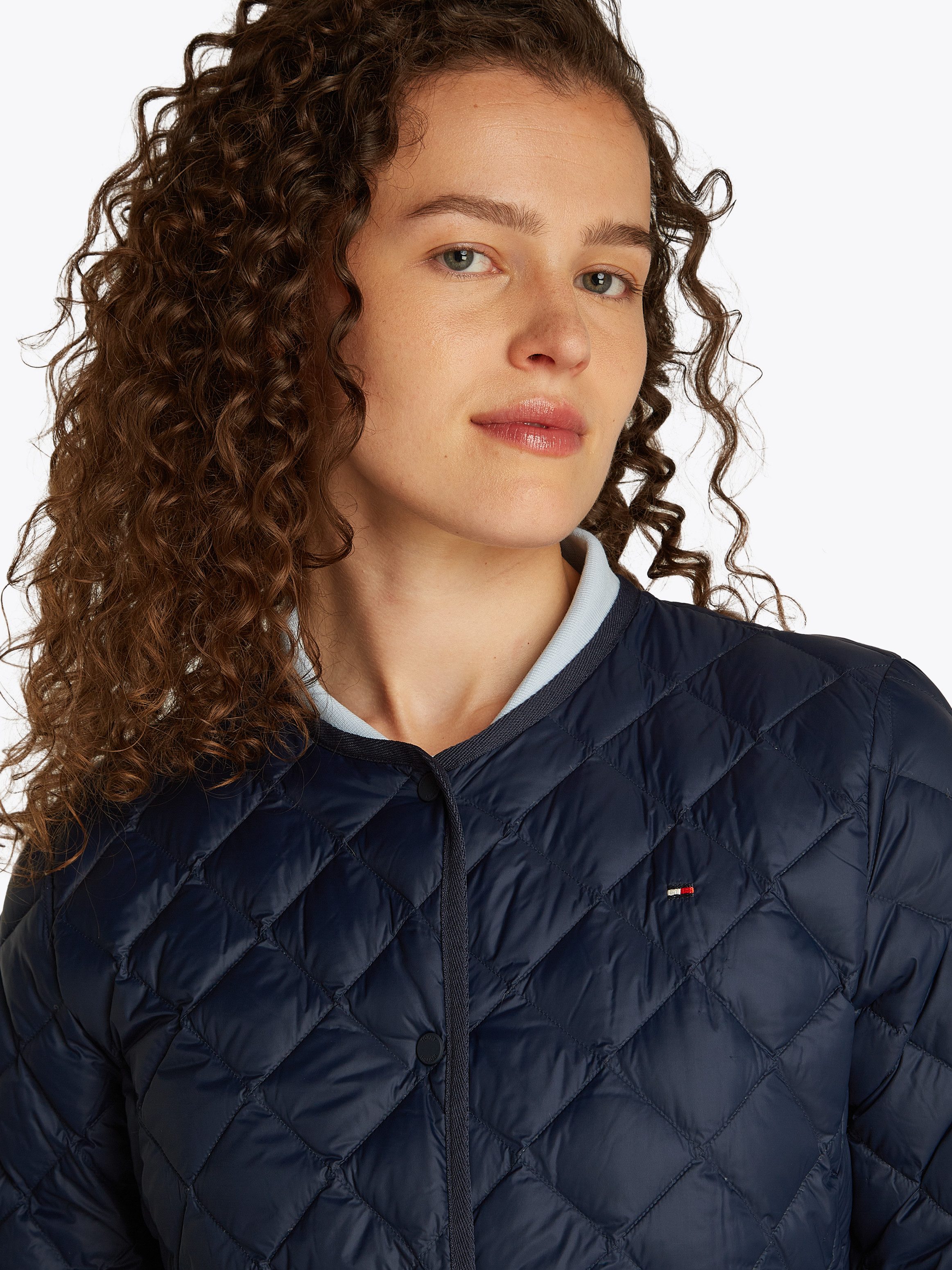 Tommy Hilfiger Steppjacke mit Logostickerei günstig online kaufen