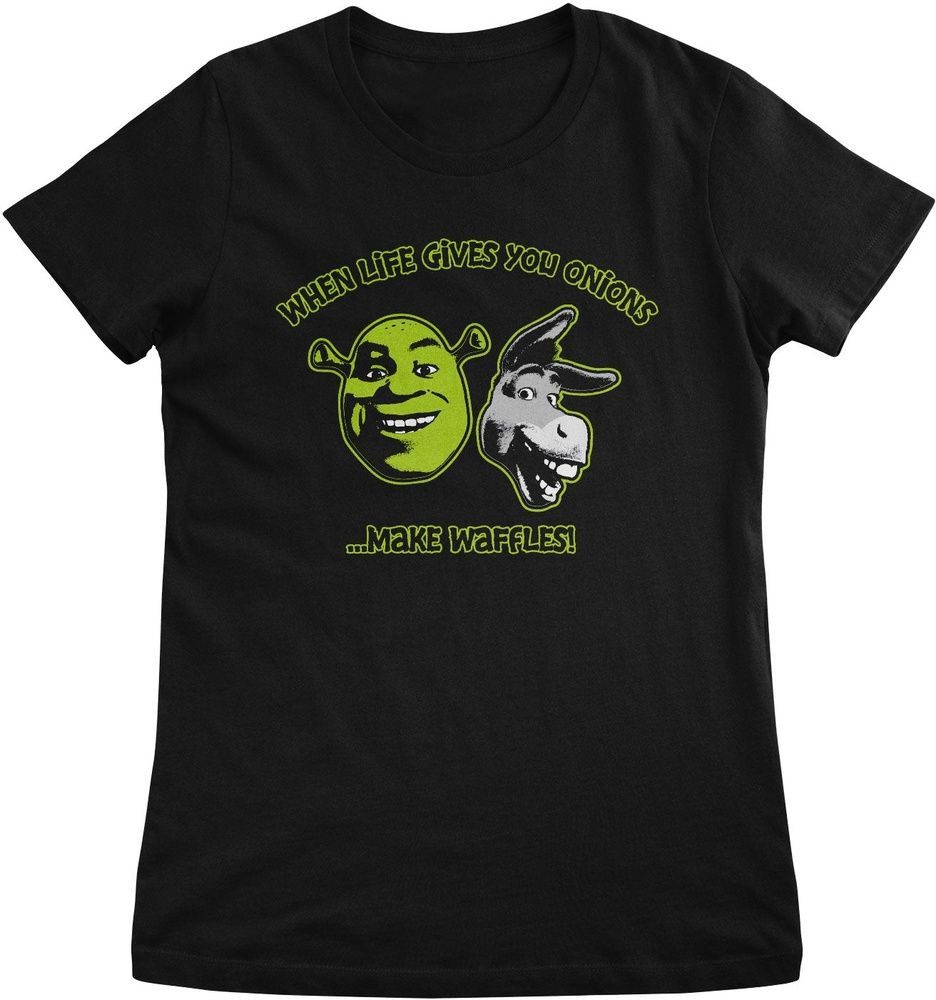 Shrek T-Shirt Make Waffles Girly Tee