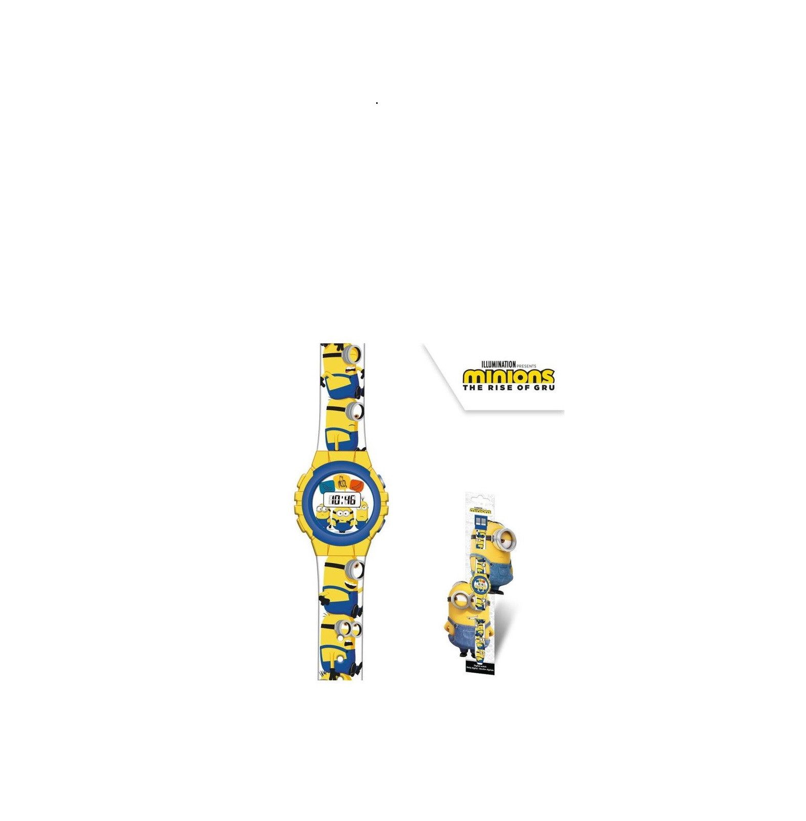 Minions Digitaluhr Minions Kinderuhr Armbanduhr Digital Unisex Watch ca. 22 cm NEU