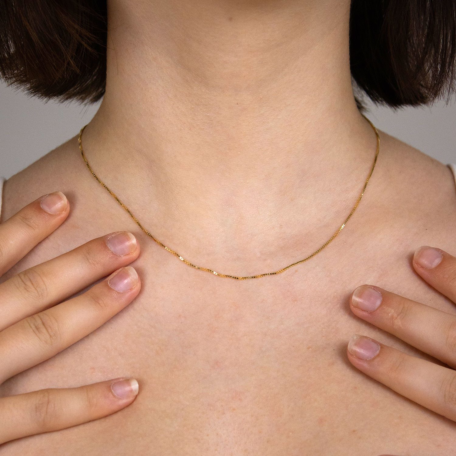 HOPLO Goldkette Goldkette Venezianerkette Halskette 0,8 mm - 38 cm 333-8 Ka günstig online kaufen