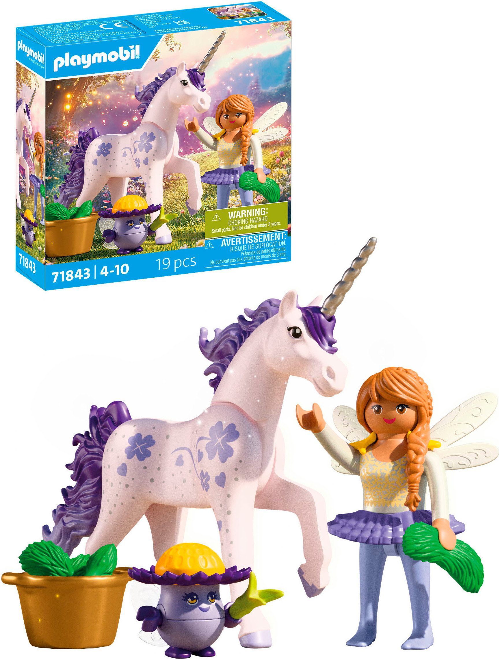 Playmobil® Sammeleinhorn, Glückslavendel mit Fee (71843), Princess Magic Ko günstig online kaufen