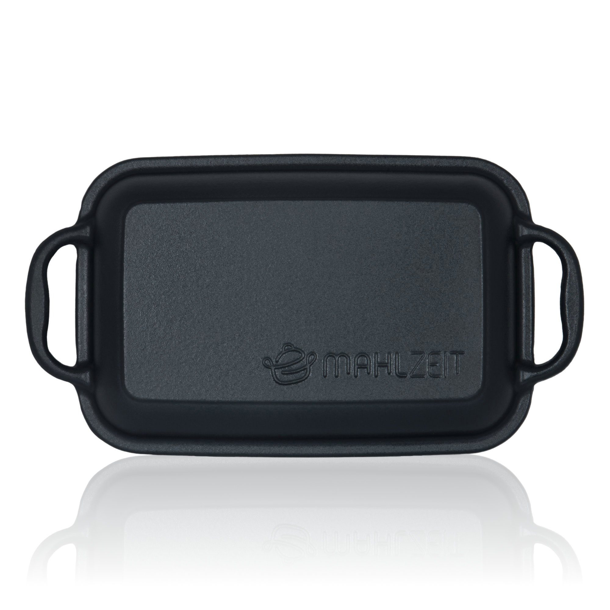 Mahlzeit Bräter Gusseisen, mit Deckel, emailliert, 4,8 Liter, Blue Berry, 2in1, Gusseisen