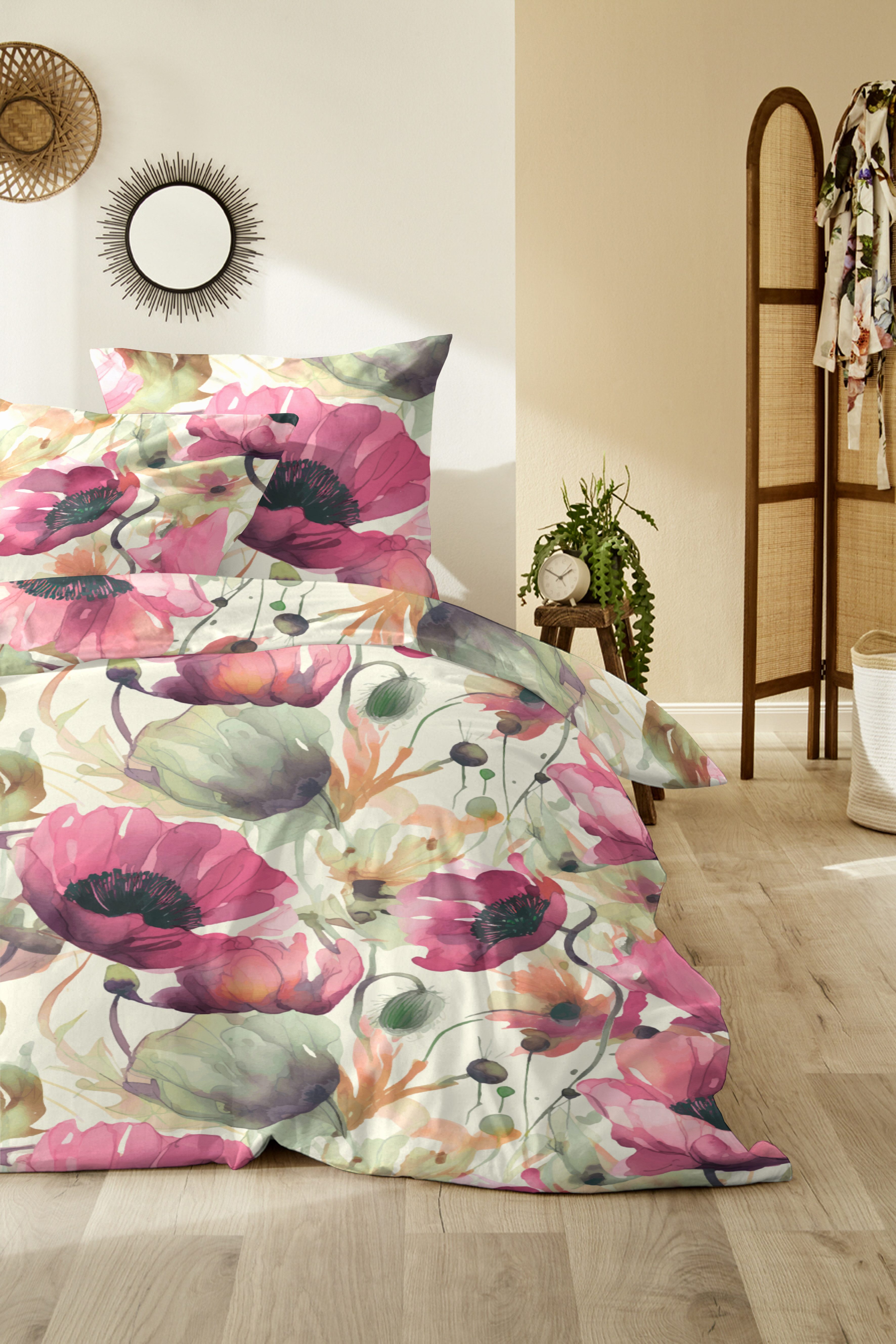 Primera Bettwäsche Feinbiber-Bettwäsche, Flanell, 2 teilig, samtweich und natürlich aus reiner Baumwolle