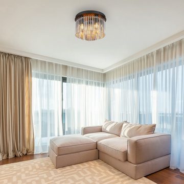 Globo Deckenleuchte Deckenleuchte Wohnzimmer Kristalle Deckenlampe Schlafzimmer