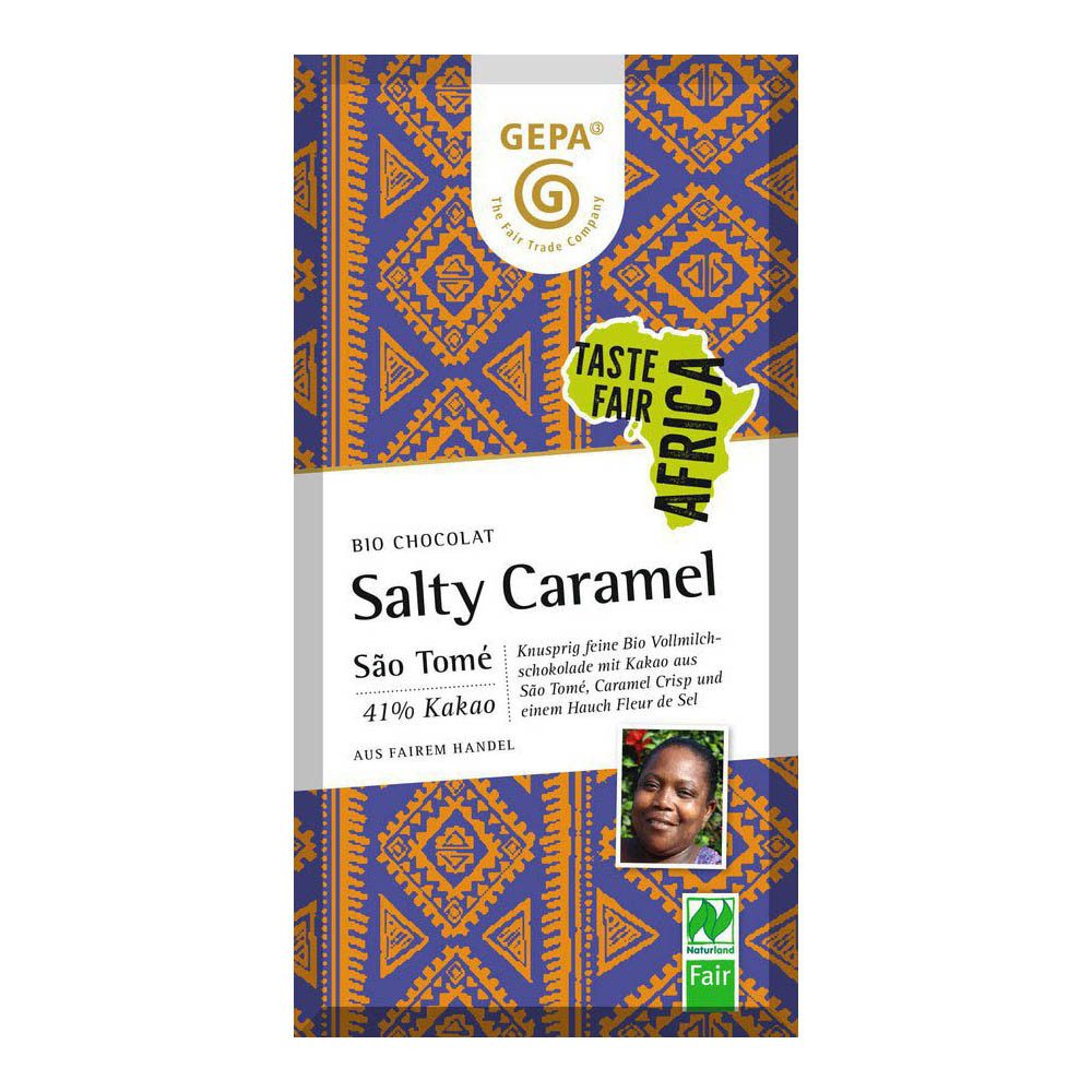 GEPA Süßigkeit Taste Fair Africa Salty Caramel - Vollmilchschokolade 80g