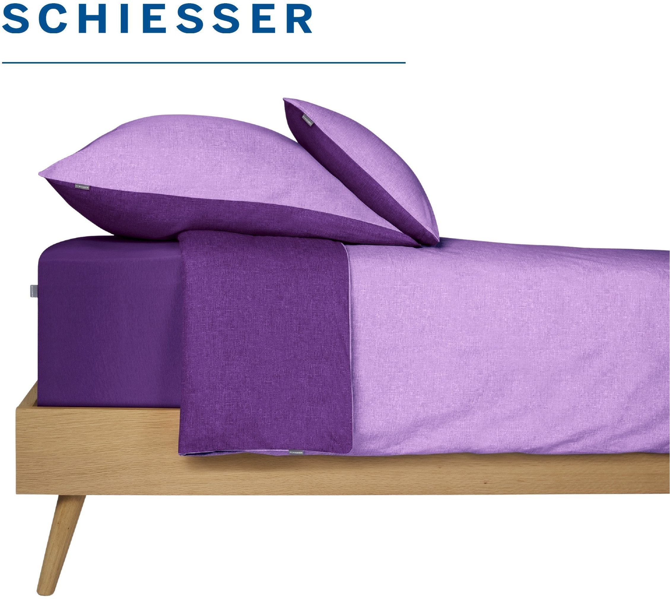 Schiesser Spannbettlaken Jessi aus 100% Baumwolle, Jersey, Gummizug: rundum, (1 Stück), für Matratzen bis zu 22 cm Höhe, OEKO-TEX® MADE IN GREEN – Bild 4 von 5