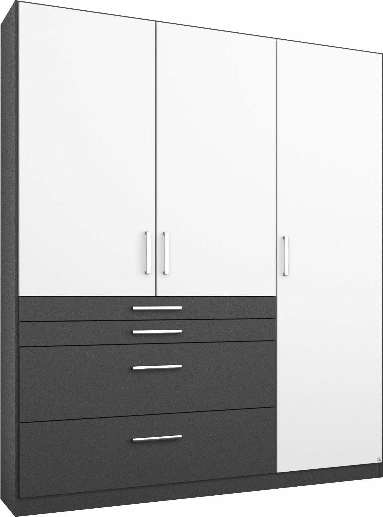rauch Kleiderschrank Harburg Drehtürenschrank Schlafzimmerschrank mit viel Stauraum Bestseller Schrank Garderobe im Schlafzimmer