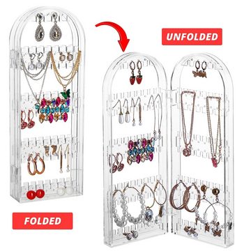 Kurtzy Schmuckständer Kurtzy Acryl Schmuck Organizer - 5 Etagen - 60 Paar Ohrringe