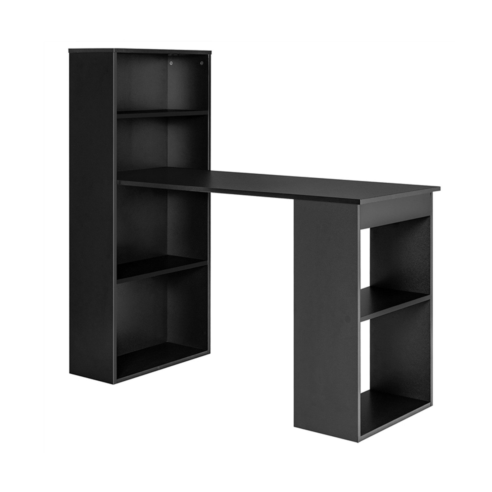 COSTWAY Schreibtisch, mit Bücherregal & 6 günstig online kaufen