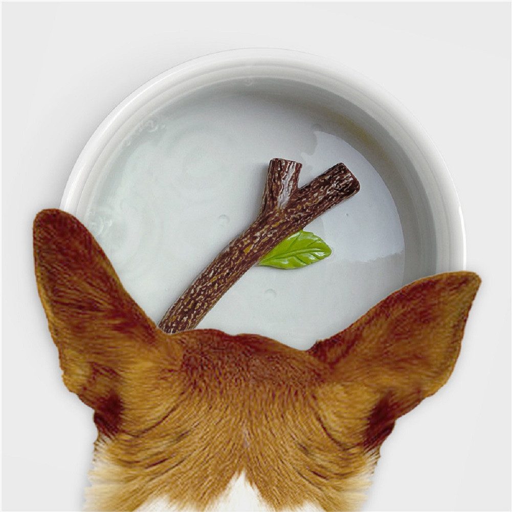 SuckUK Futternapf Fangstock Hundenapf Wasserschale für Hunde, Keramik, ca. Ø 17,7 x 6,2 cm