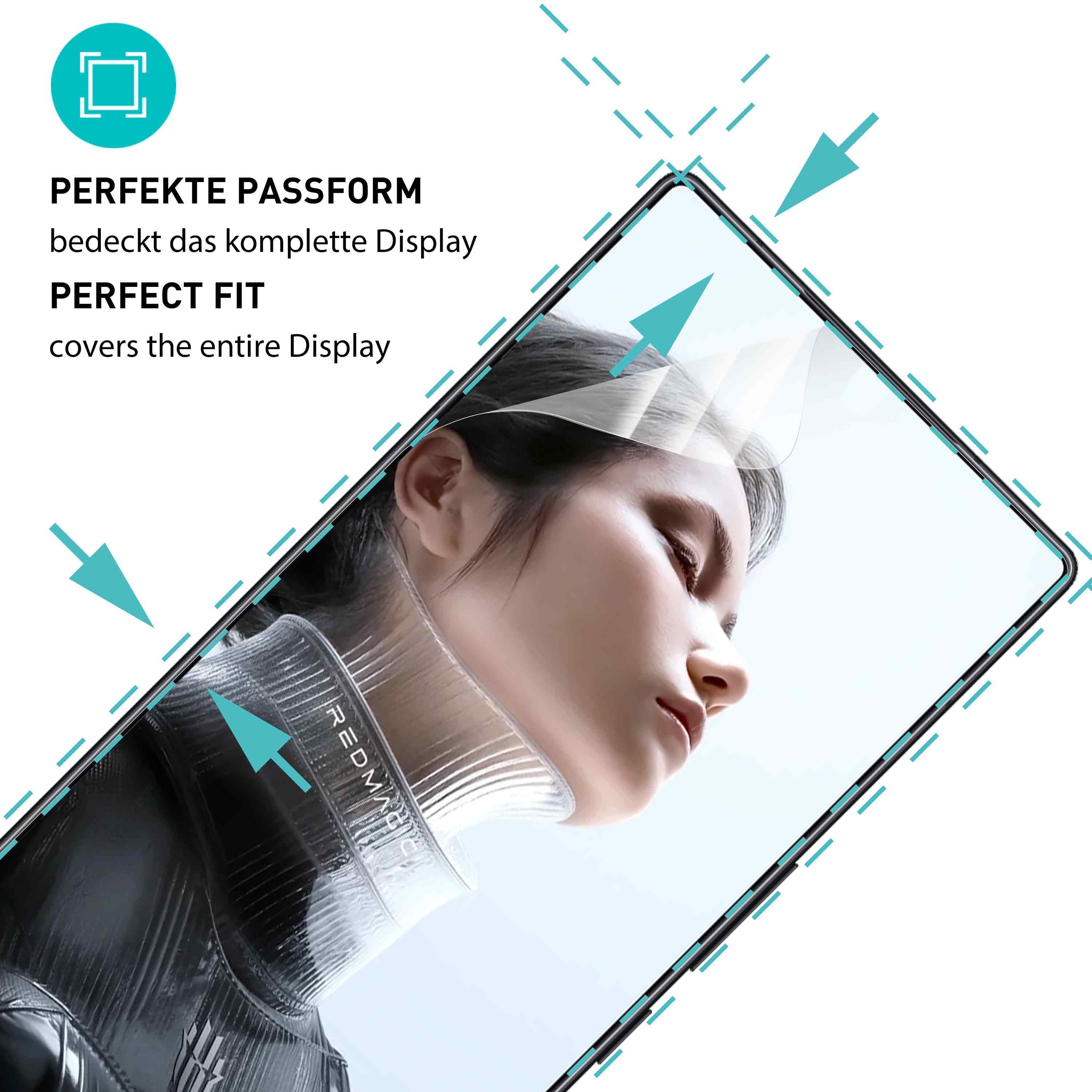 smartect Displayschutzfolie TPU Schutzfolie Klar für Nubia RedMagic 11 Pro / 11 Pro+, Set, 2 Stück, Panzerfolie Bildschirm Displayfolie