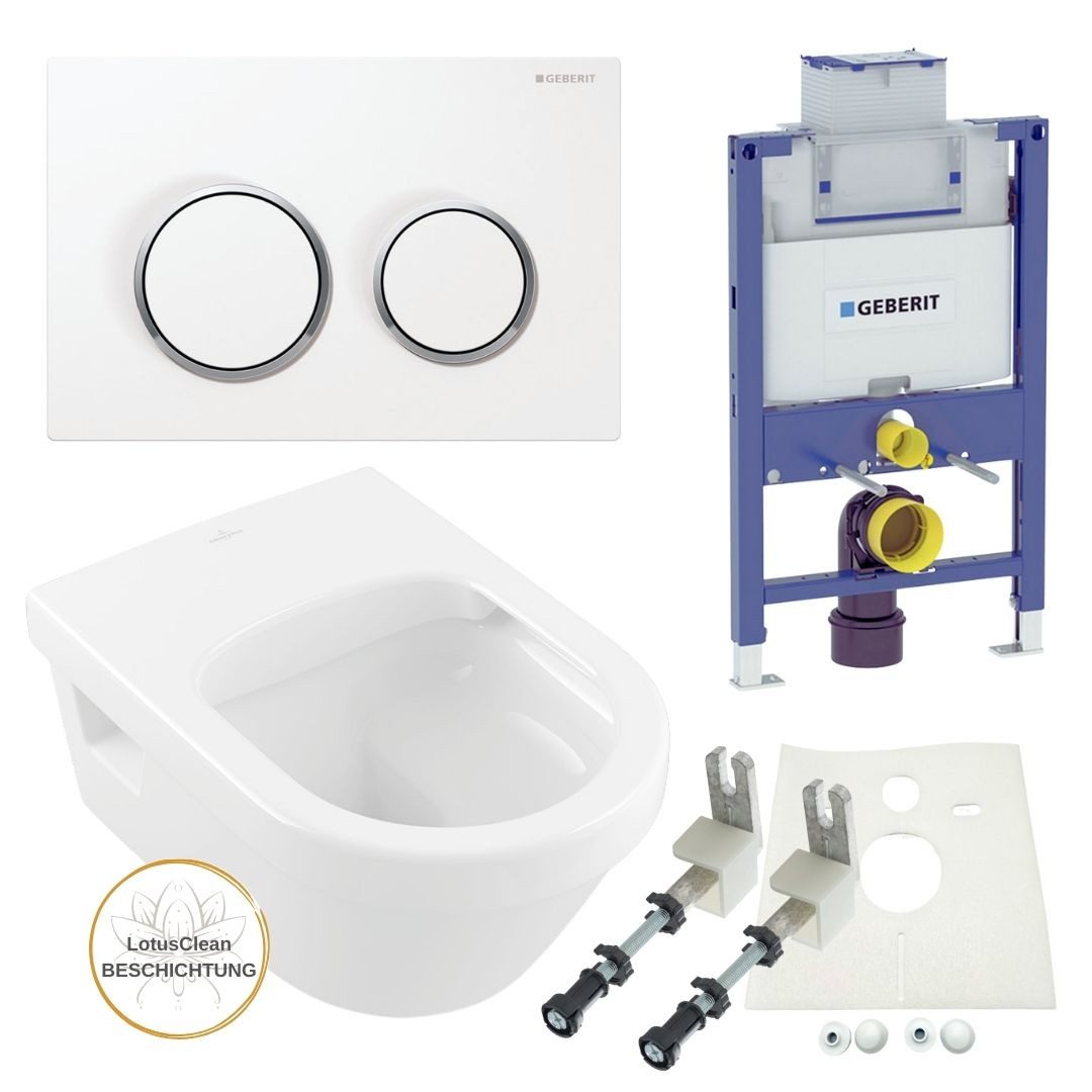 GEBERIT Vorwandelement WC Geberit Spülkasten 82 oder 98 cm V&B WC randlos, Spar-Set