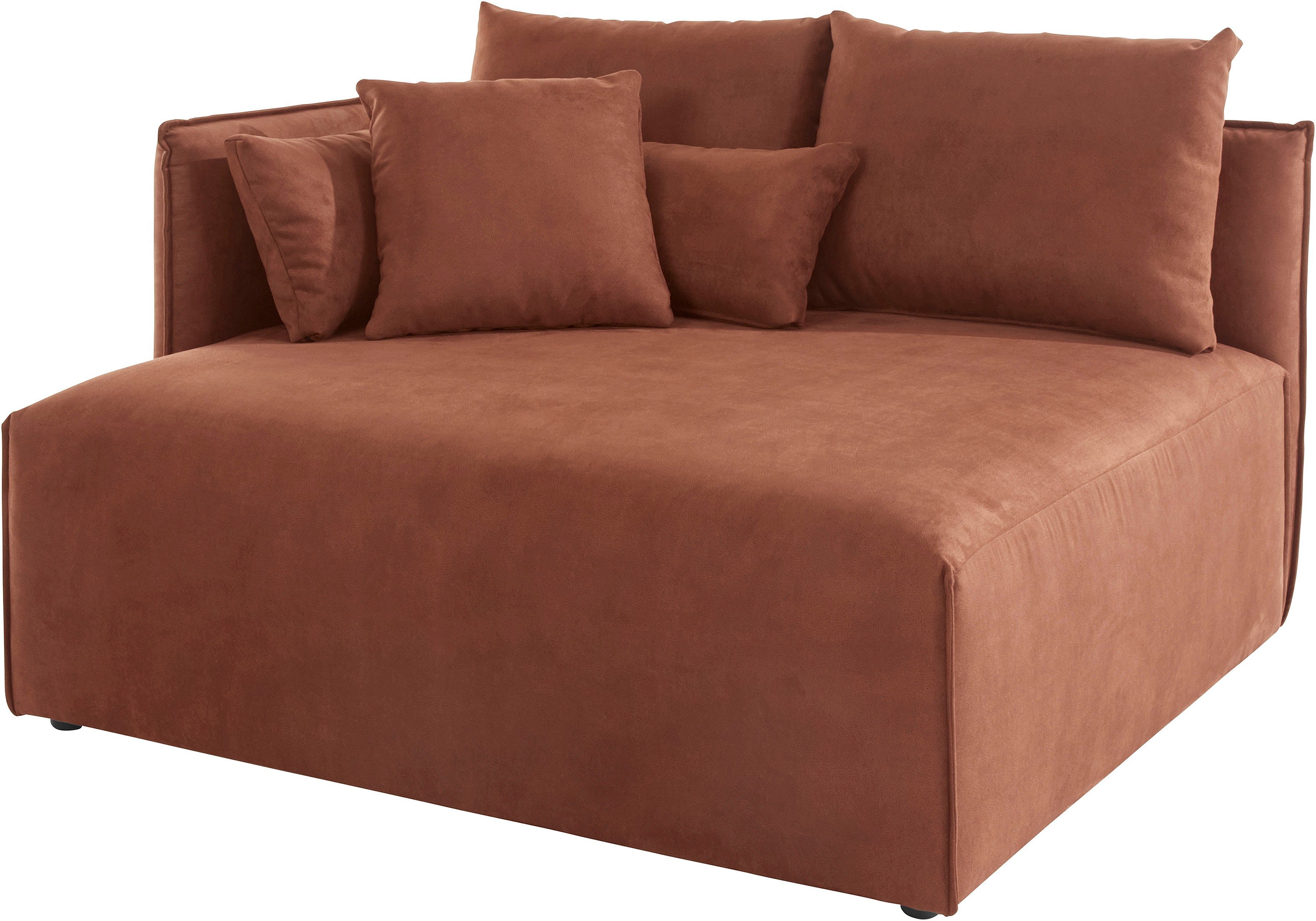 OTTO home Ottomane Nöre, kurzes Lounge-Modul - zum Zusammenstellen, Breite 138 cm, Tiefe 128 cm