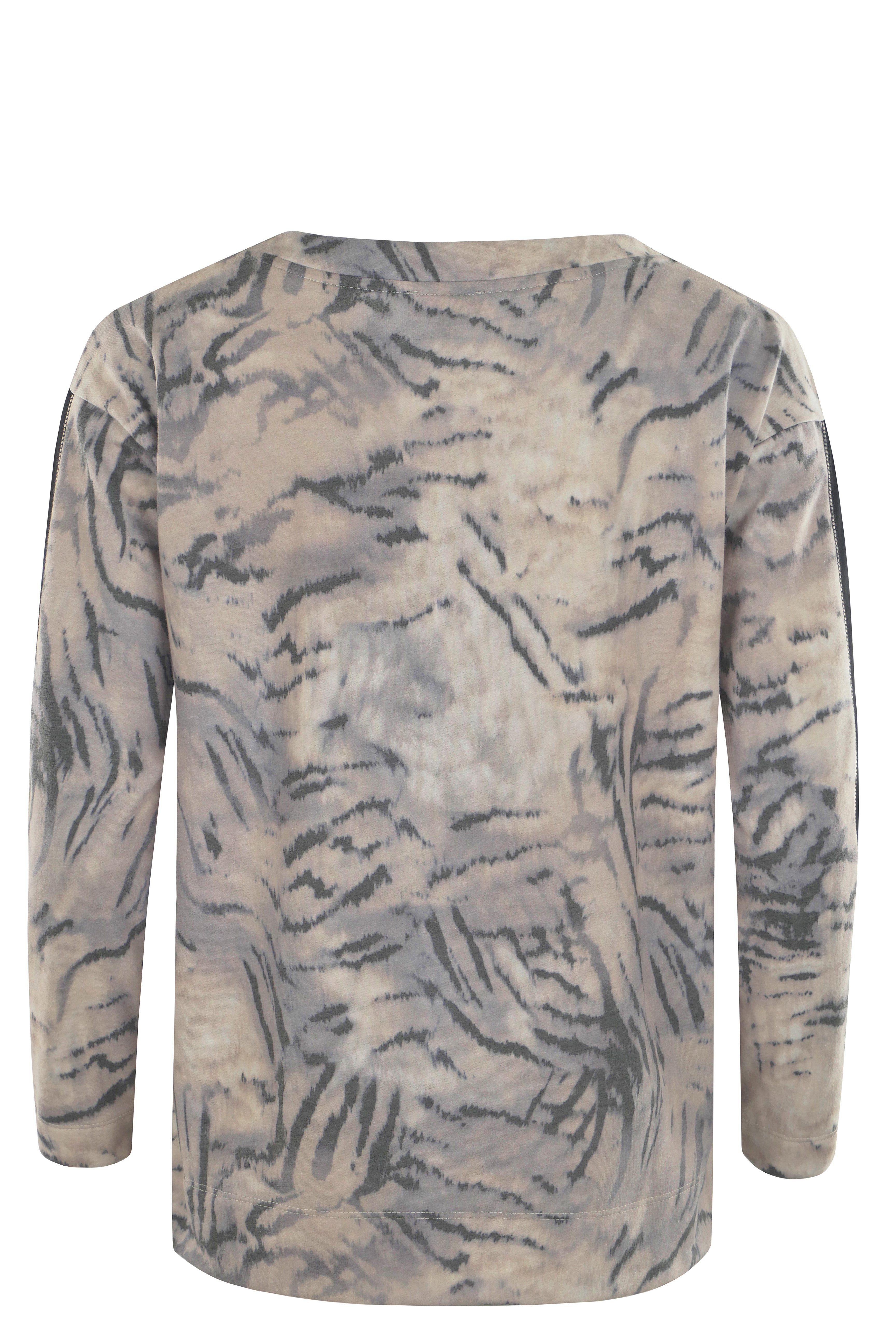 Hajo Sweatshirt Damen Soft-Sweatshirt mit Alloverprint günstig online kaufen