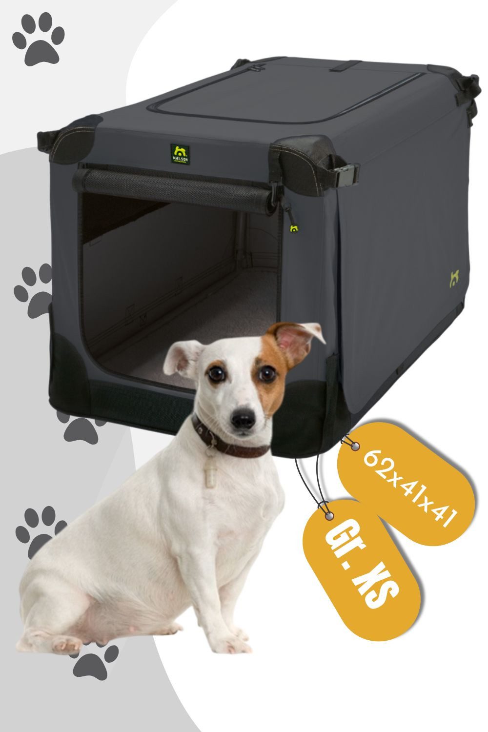 MAELSON Hunde-Transportbox Soft Kennel faltbare Hundebox / Tier Transportbox von MAELSON