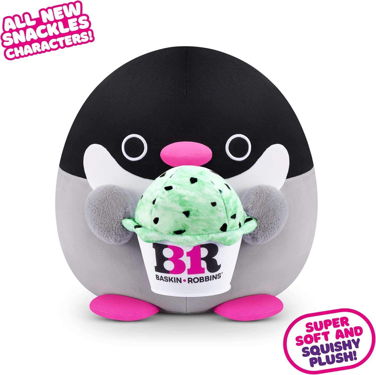 ZURU Plüschfigur ZURU 77573G - Snackles Pinguin (Baskin Robbin Eis) 35 cm - günstig online kaufen