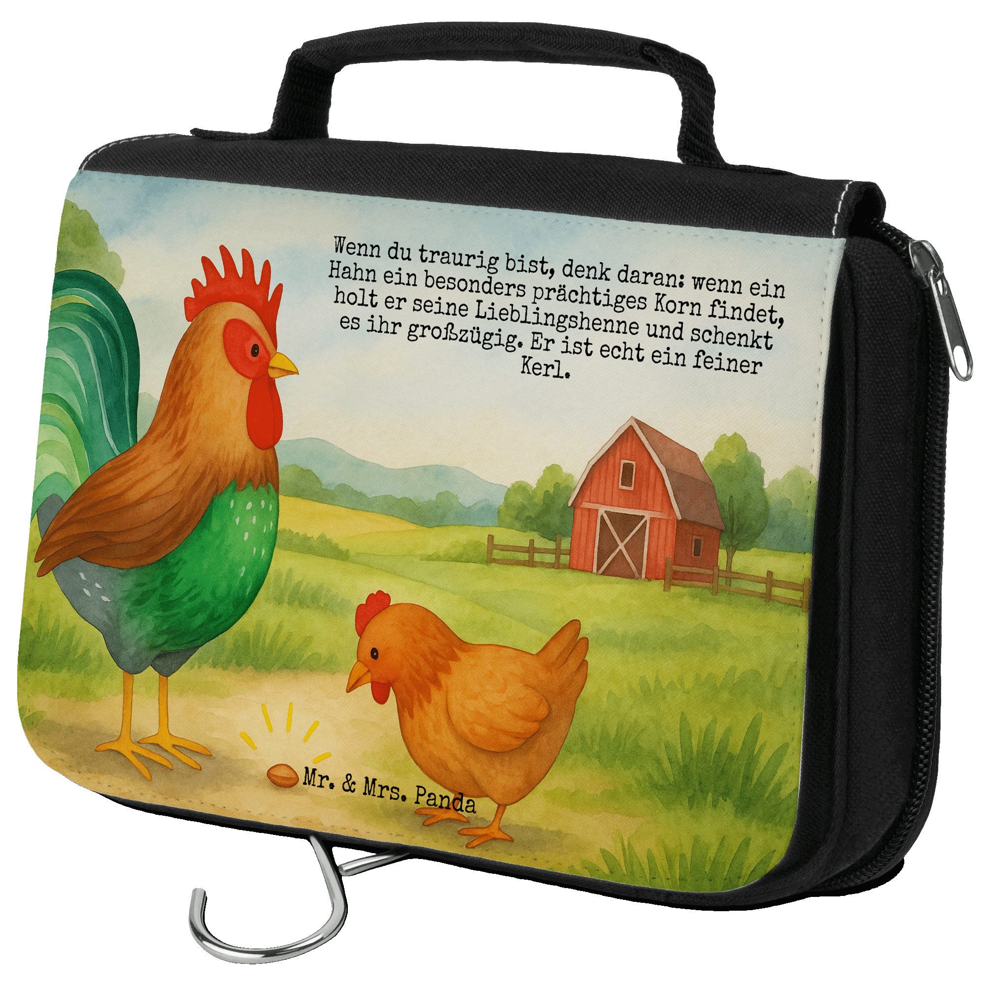 Mr. & Mrs. Panda Сумки для туалетного приладдя Hahn Korn Design, Kulturtasche, Weiß, Necessaire, badtasche, Bauernho (Packung, 1-tlg)