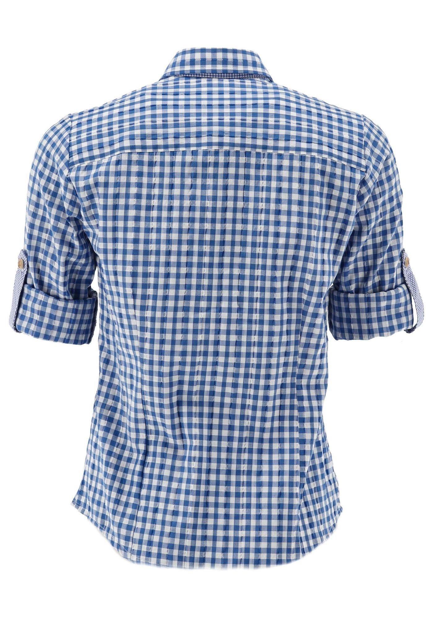 OS Trachten Trachtenbluse Micoya Tailliert, Haifischkragen, 3 Ziermetalle u günstig online kaufen