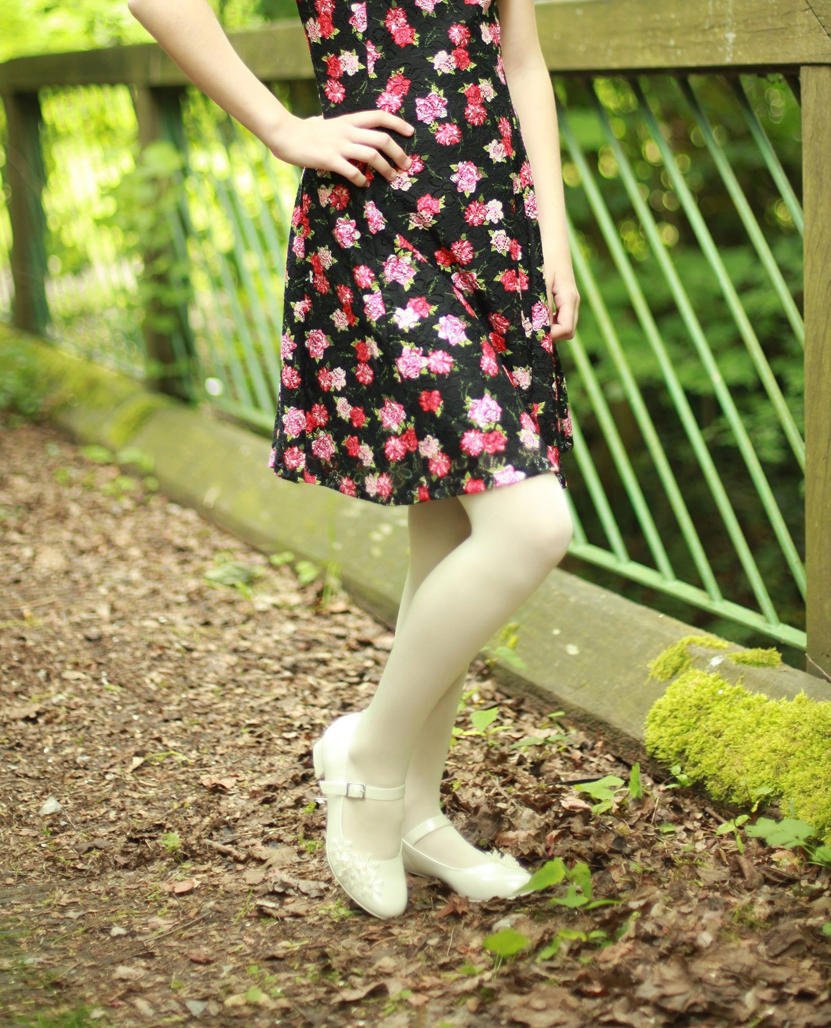 GIULIA Feinstrumpfhose Kinder Mädchen Strumpfhose 80 Den aus Microfaser 3D Tanzen Ballett 80 DEN (1 St) – Bild 5 von 5