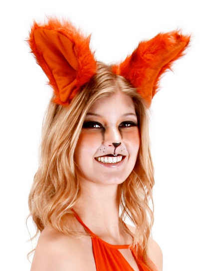 Elope Kostüm XXL Fuchsohren, Plüschige Tierohren für Karneval und Mottoparty in Übergröße