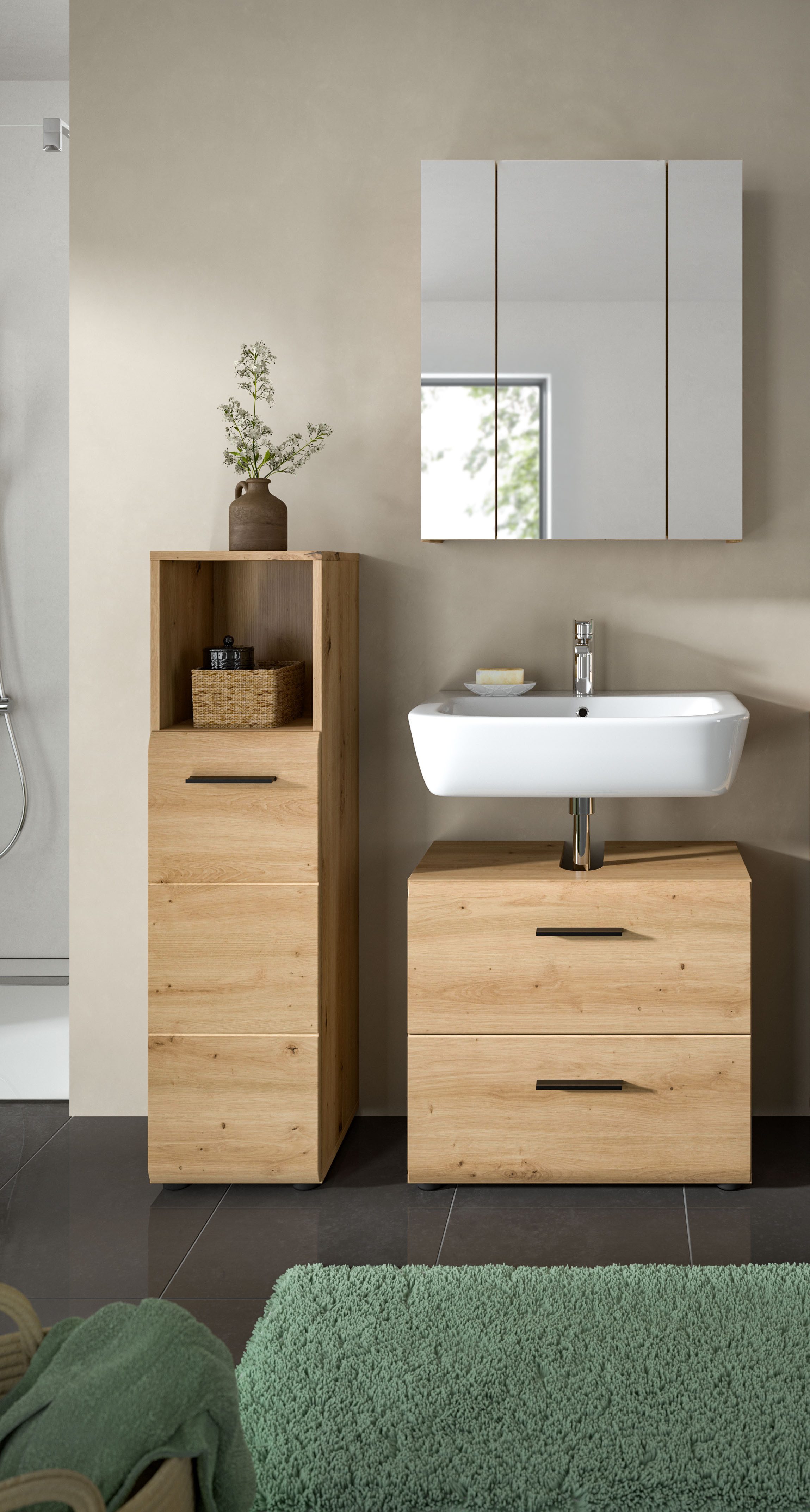 INOSIGN Badmöbel-Set FLORENZ, TOPSELLER!, 3-teilige Badkombination, hochwer günstig online kaufen