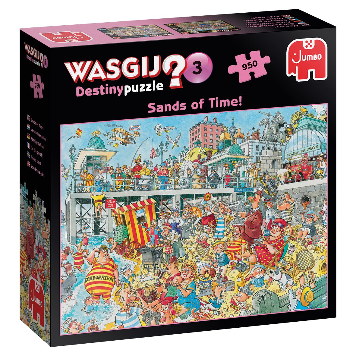 Jumbo Spiele Puzzle Wasgij Destiny 3 Sandige Zeiten! 950 Teile Puzzle, 950 Puzzleteile, Made in Europe
