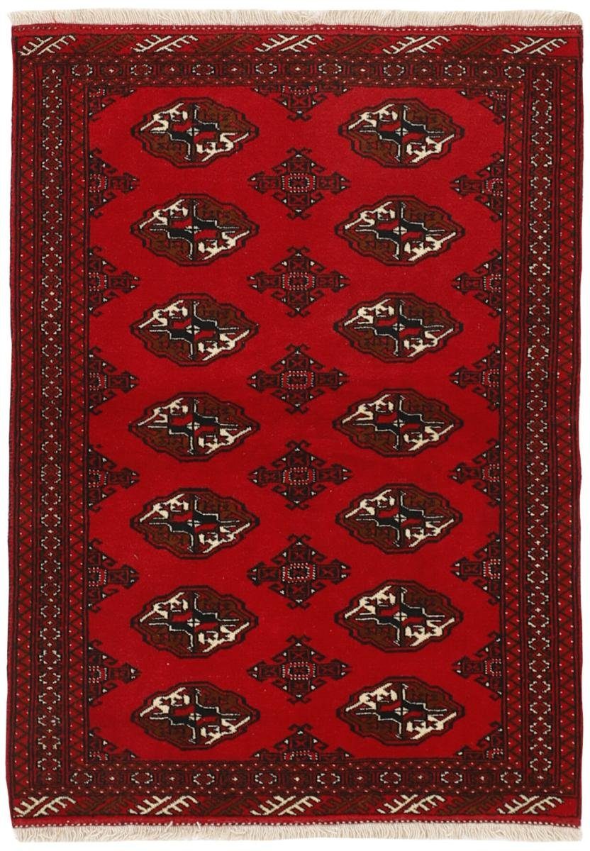 Orientteppich Turkaman 105x143 Handgeknüpfter Orientteppich / Perserteppich, Nain Trading, rechteckig, Höhe: 6 mm