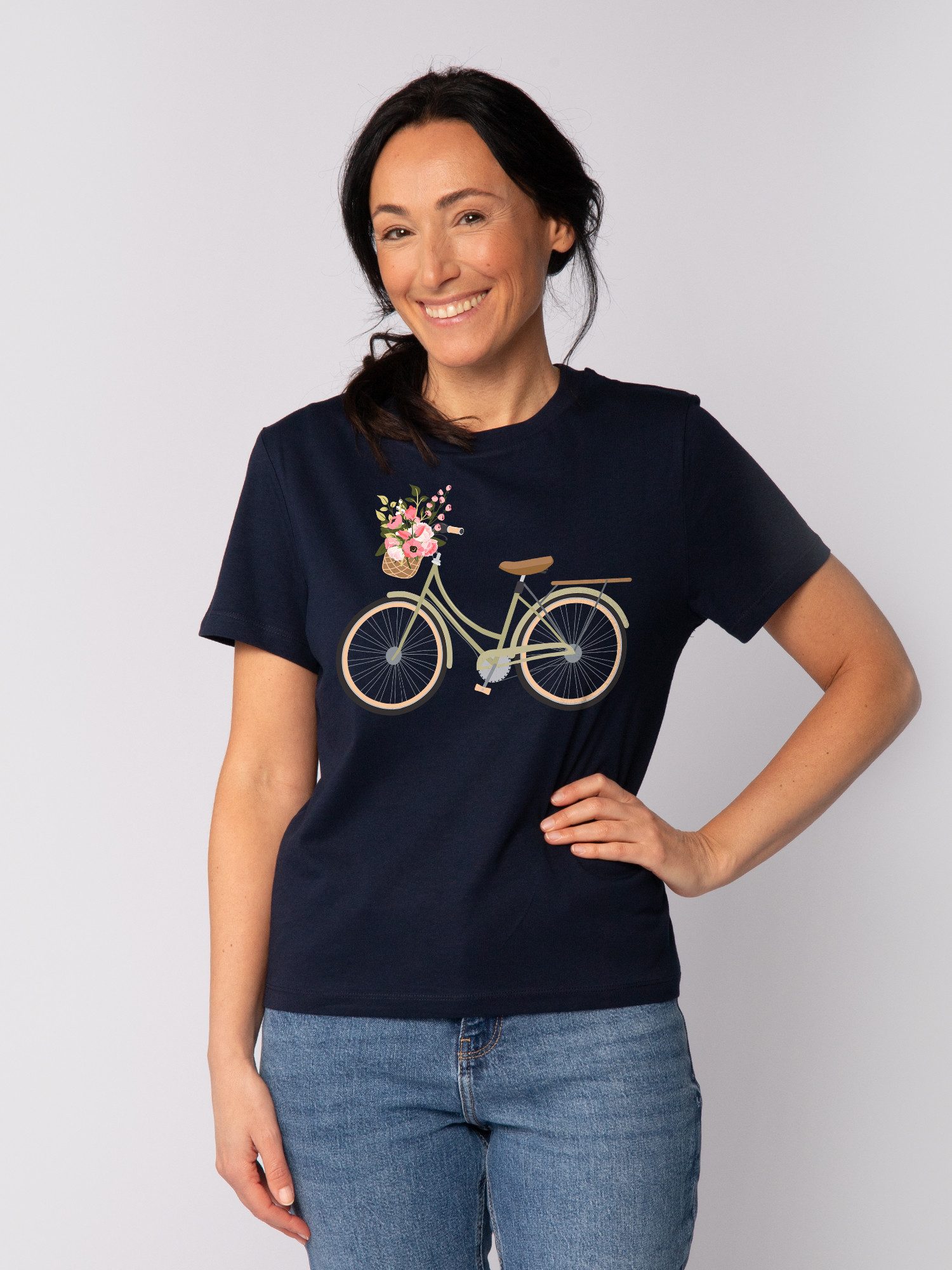 T-Shirt Damenfahrrad
