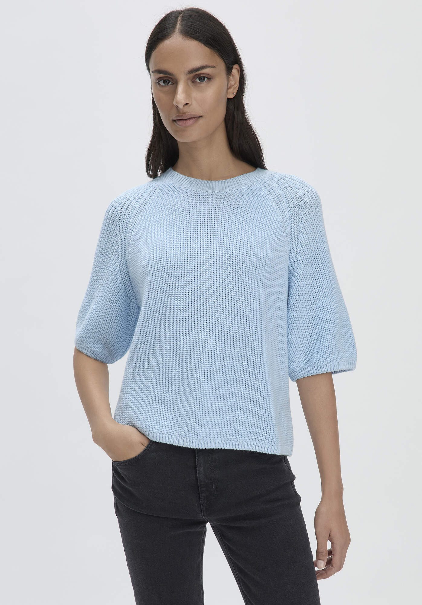 Hessnatur Strickpullover Relaxed aus reiner Bio-Baumwolle günstig online kaufen