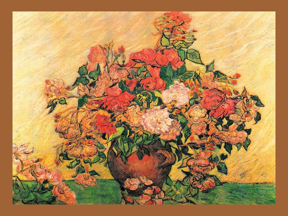 DELAVITA Bild mit Rahmen »VAN GOGH / Vase mit Rosen«, (1 Stück)-Otto