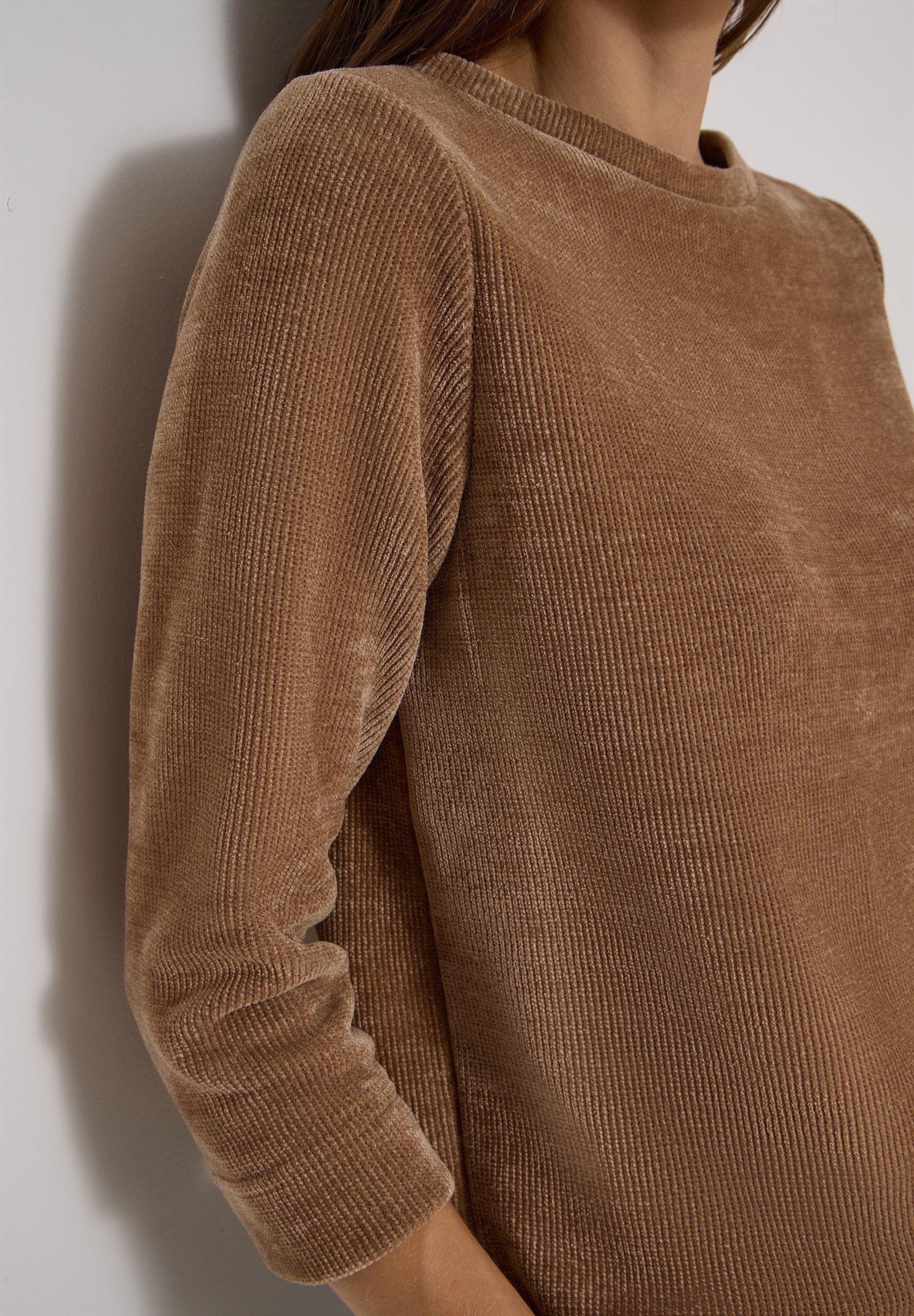 CECIL 3/4-Arm-Shirt aus Cord mit Boat Neck – Bild 3 von 5