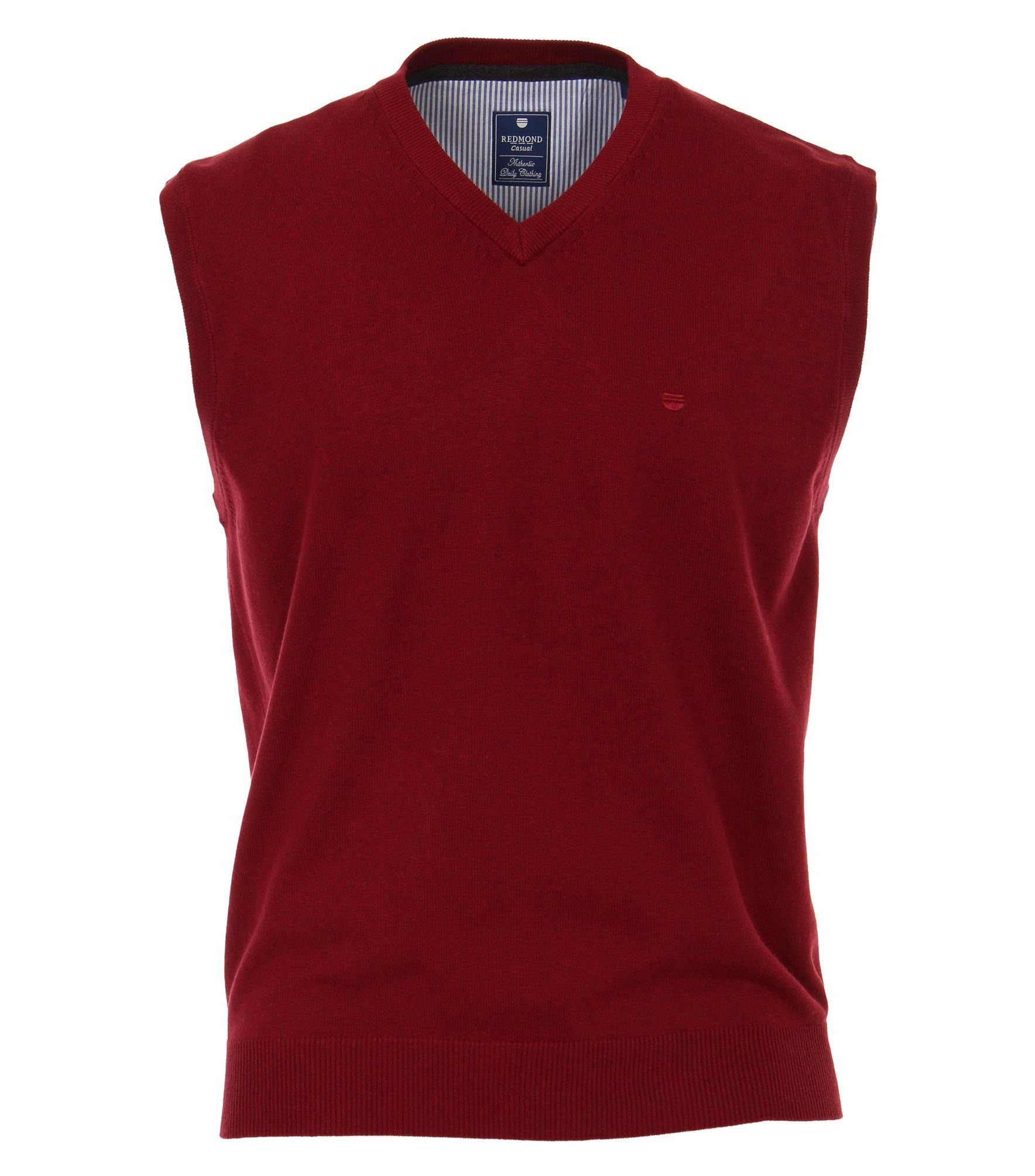 Redmond V-Ausschnitt-Pullover Pullunder Rot(58)